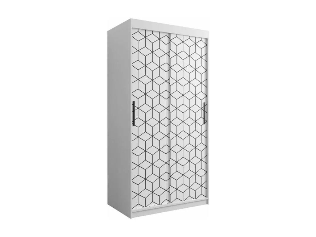 Armario Decounico 280 Blanco 200x100x62cm Puertas de armario - Correderas