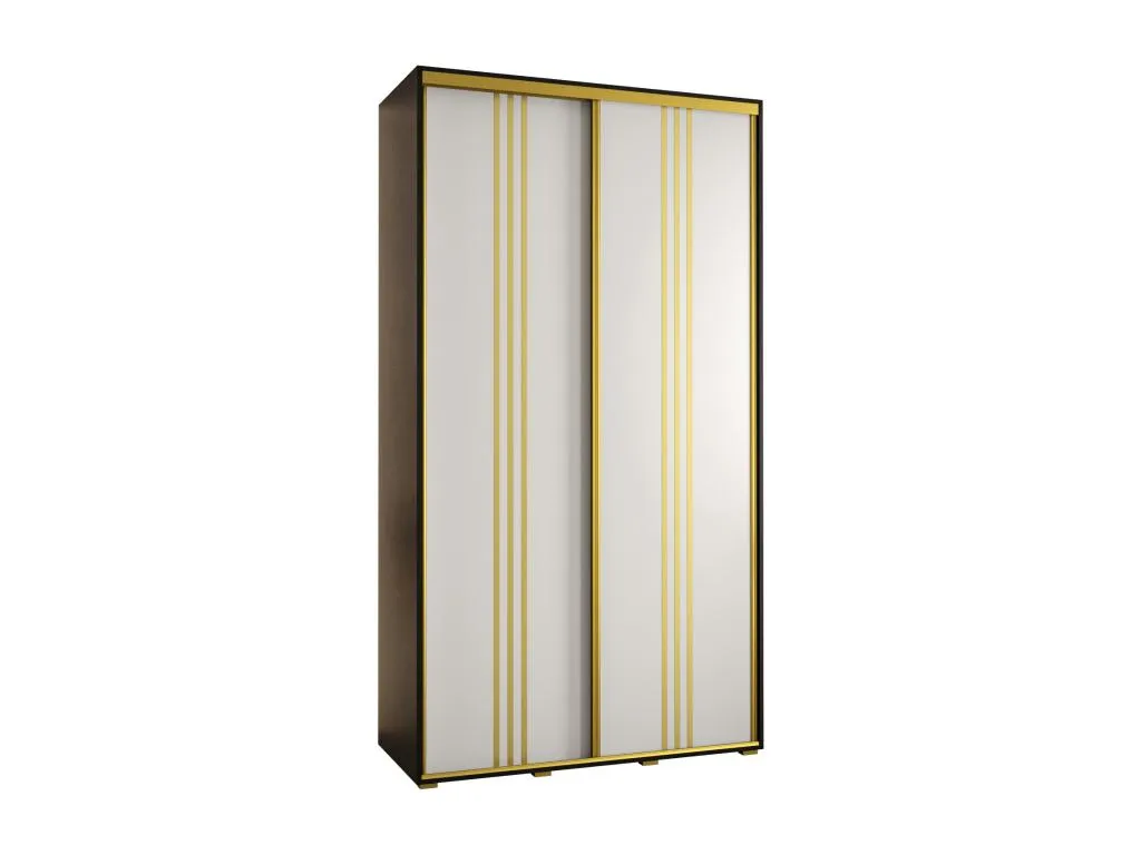 ARMARIO Vivircalido 6 DE PUERTAS CORREDERAS 235.2/130/45 2 puertas (Negro/Blanco/Oro) srkn22374