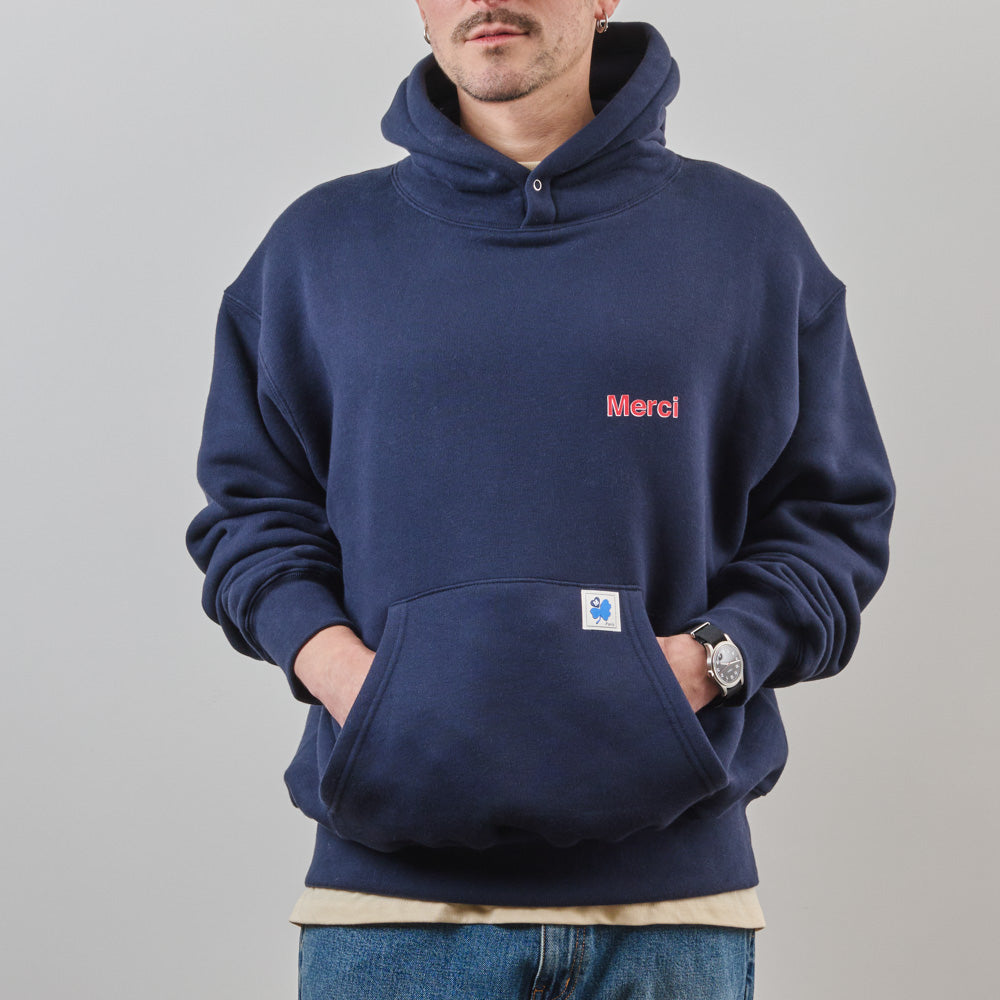 Merci - Sweat Aurelien - Marine & Rouge