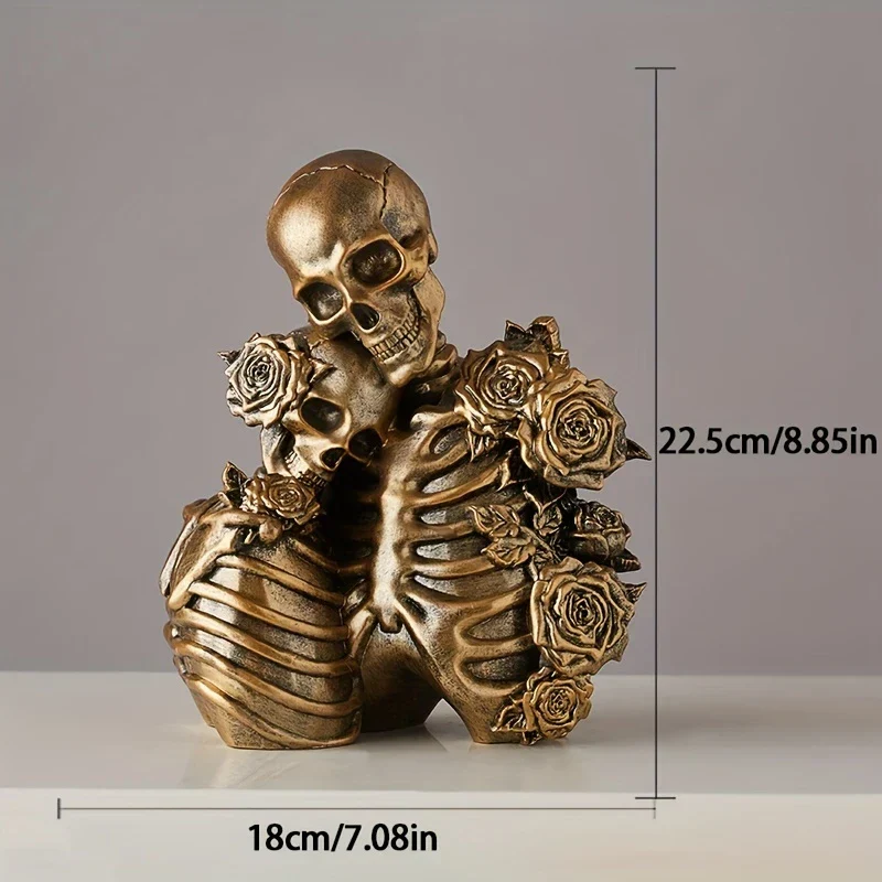 SkullMates™ - Vintage Elegant Gothic Skeleton Couple Figurine - Image 10 SkullMates™ - Vintage Elegant Gothic Skeleton Couple Figurine - Image 10