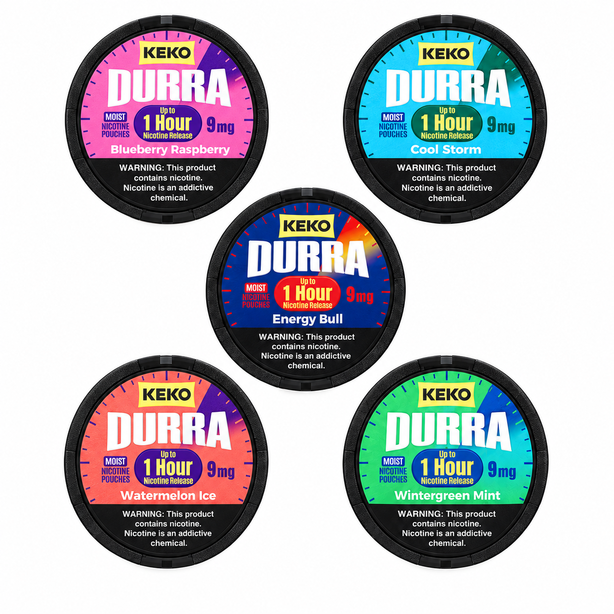 KEKO DURRA Nicotine pouches: Experience five flavors in one go. Free shipping for a limited time