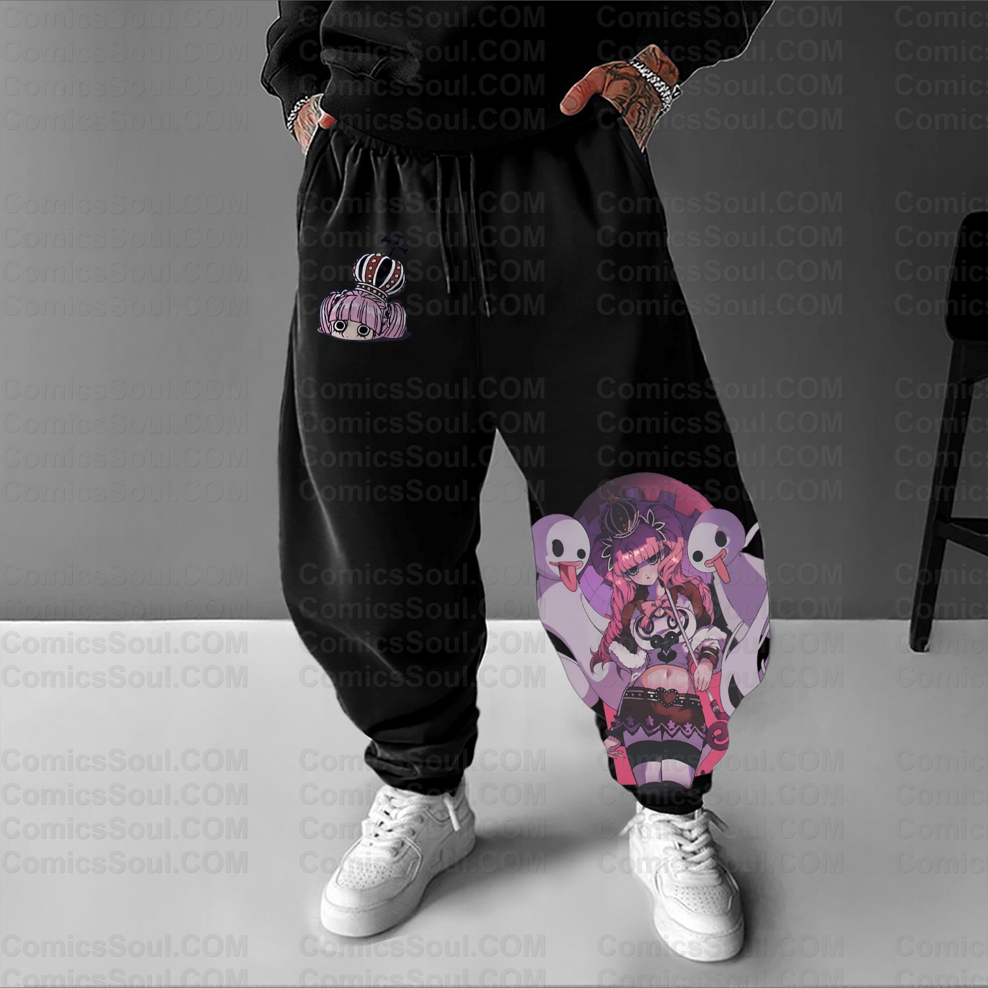 (One Piece)Unisex Anime Inspired Vintage Plush Pants