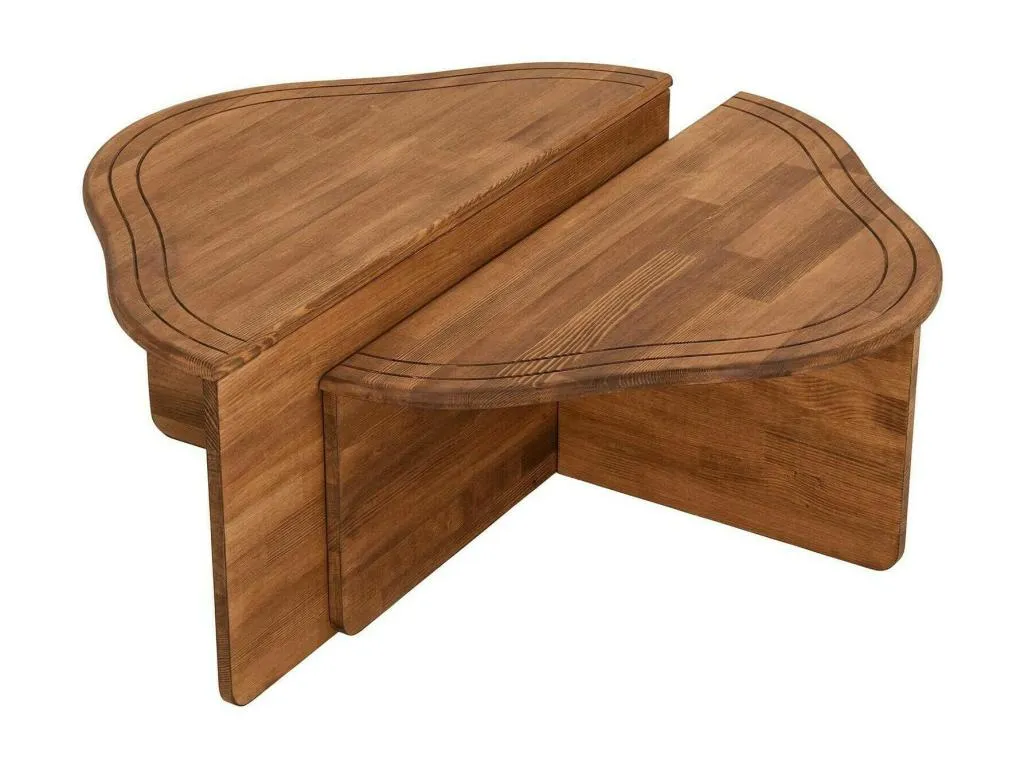 Mesa de café Hogarmini Mesa de centro baja Revistero para sofá Estante de la sala de estar 90x90h40 cm Hogarmini 24527hqns