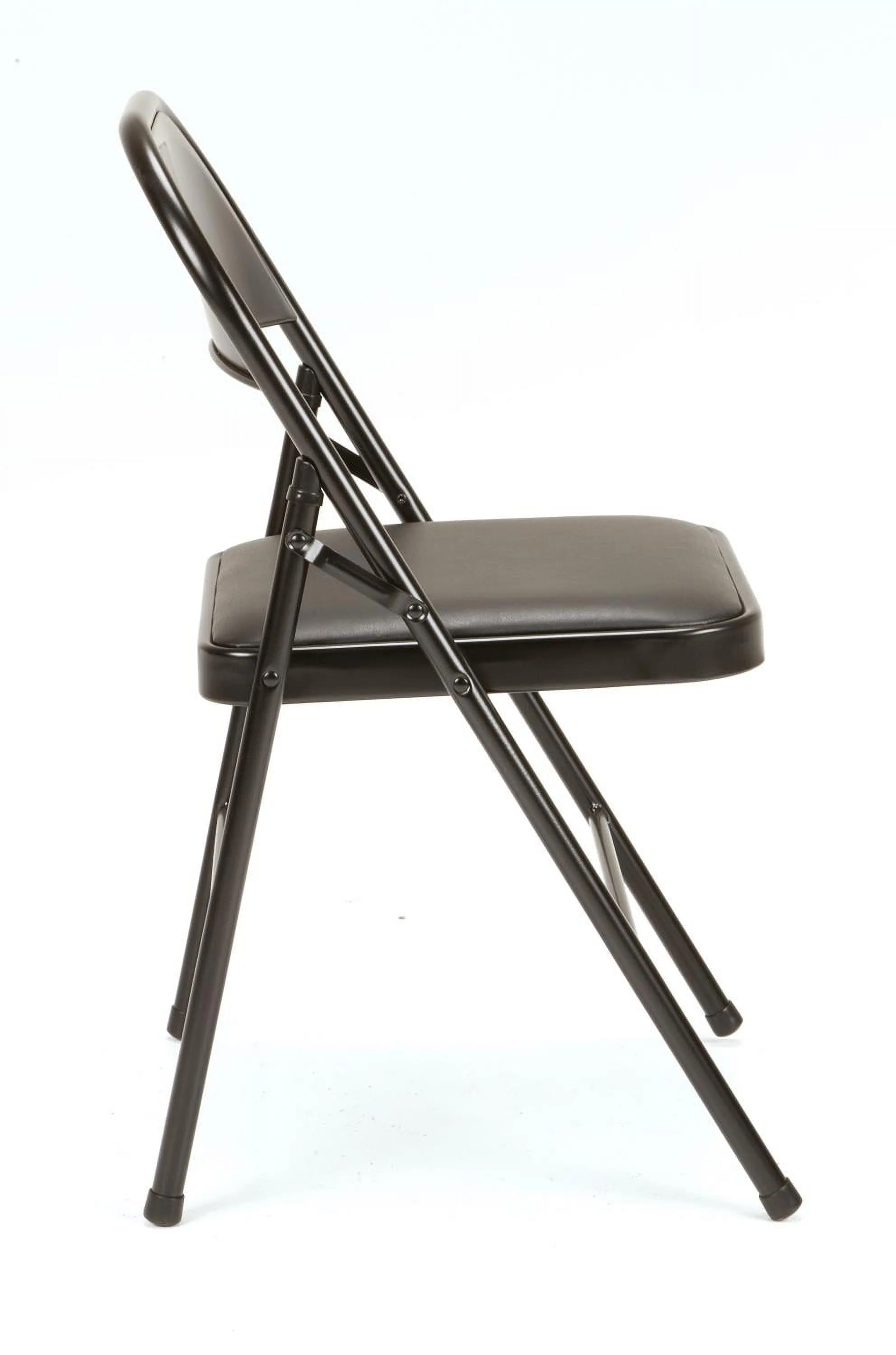 Mainstays Vinyl Folding Chair (4 Pack), Black - Image 8