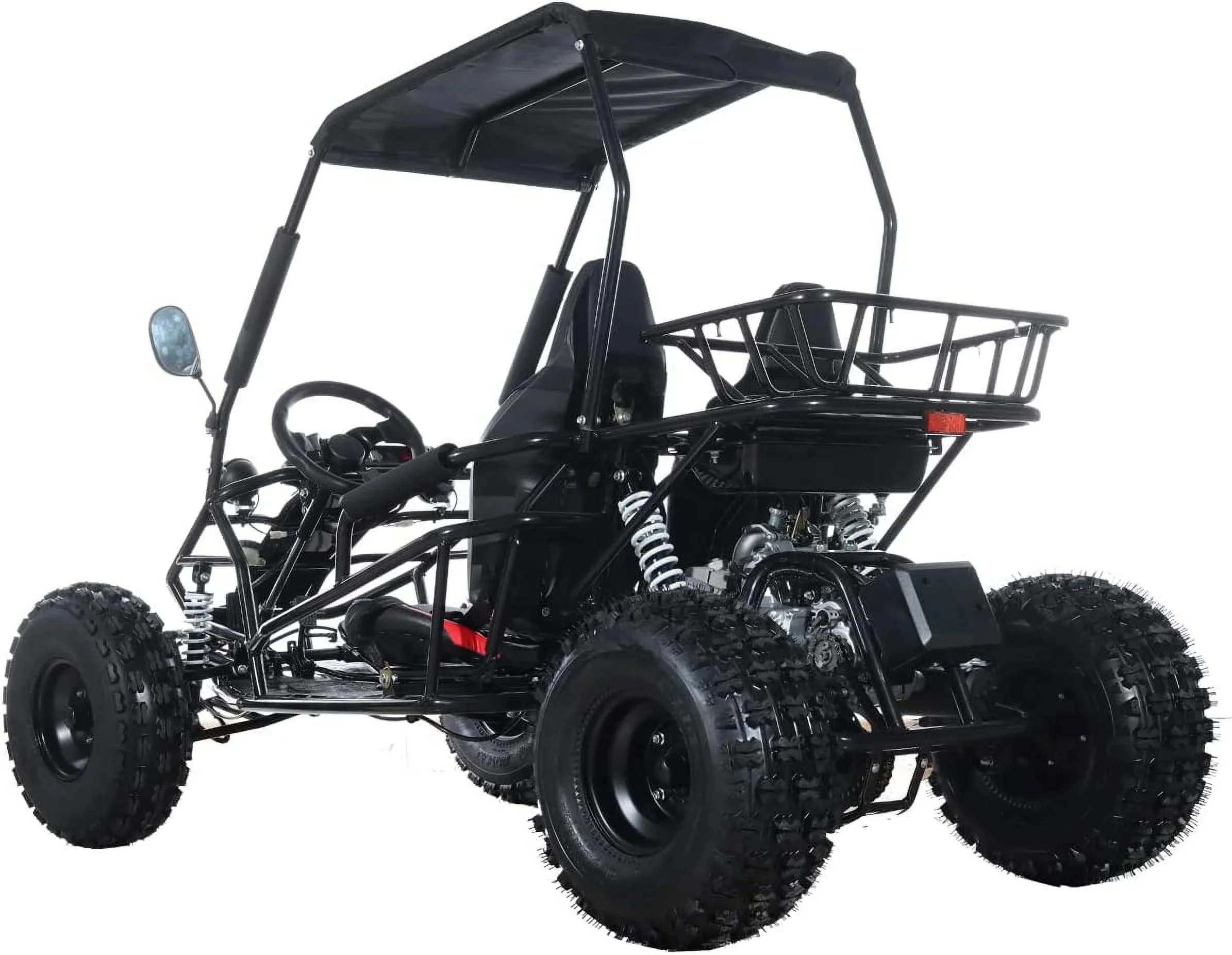 X-Pro New Rover 125cc Gas Powered Go Kart 3 Semi-Automatic Transmission w/Reverse Big 18"/19" Wheels