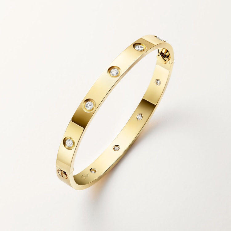 Replicate LOVE bracelet, classic model,10 diamonds(1:1 replica) - Original Replica Club