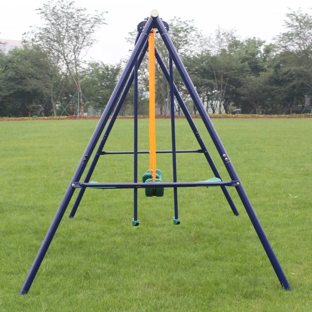 Durable Metal Swing Set with Glider – Perfect Outdoor Play for Kids