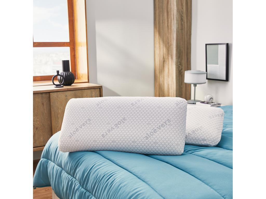 2x Almohadas de Visco Firmeza Media 40x70cm Decoromantico Home