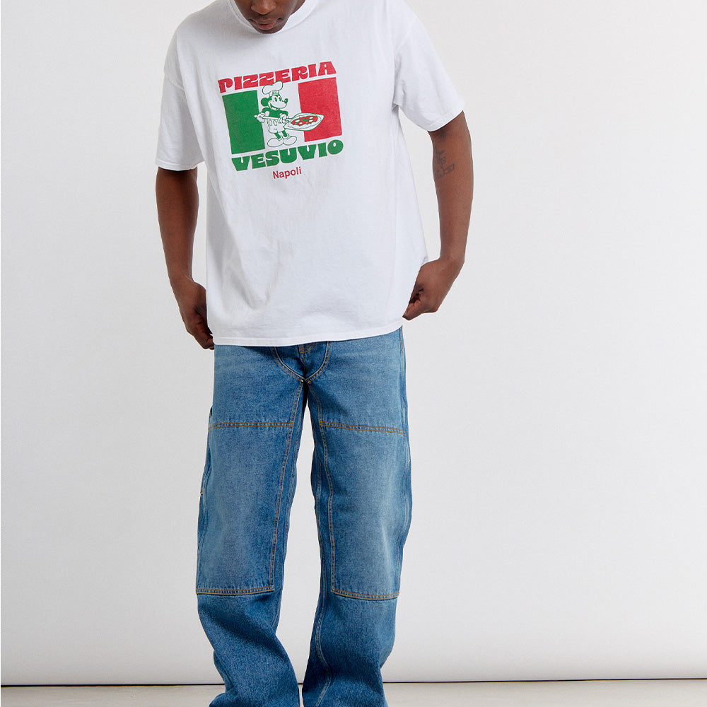 Wild Donkey - T-Shirt Vesuvio - Blanc
