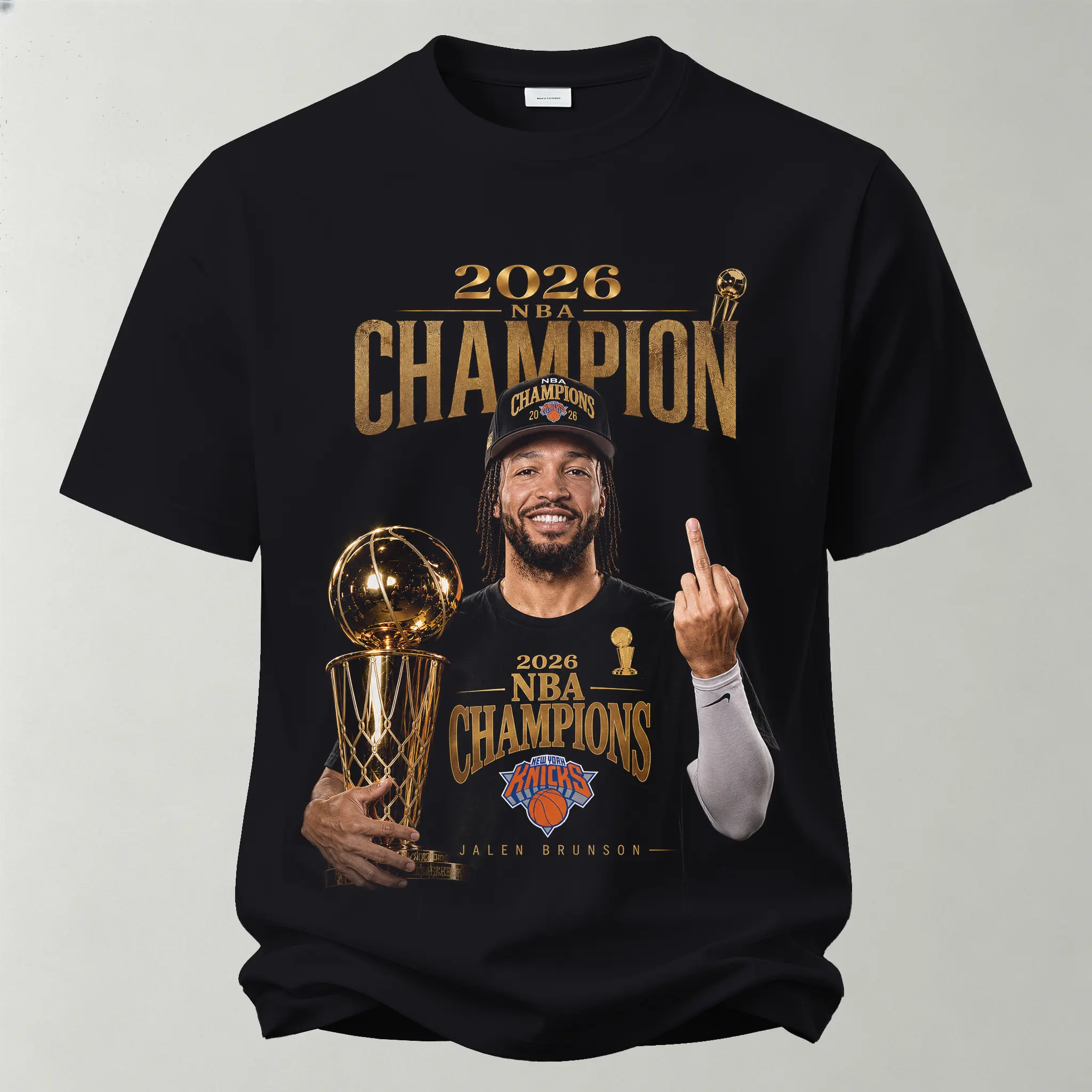 New York Knicks Jalen Brunson Printed Unisex Oversized T-shirt