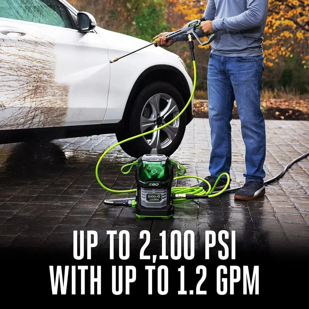 Ego Power+ 2100 Psi 1.2 Gpm Battery Powered Cold Water Pressure Washer With 4 Spray Nozzles 6.0Ah Kit - Image 7