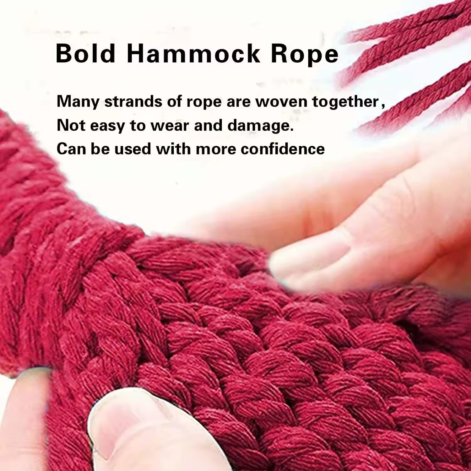 Double Size Quick Setup Camping Hammock, 2-Person Portable Outdoor Hammock with Comfortable Fabric, Great for Garden & Camping