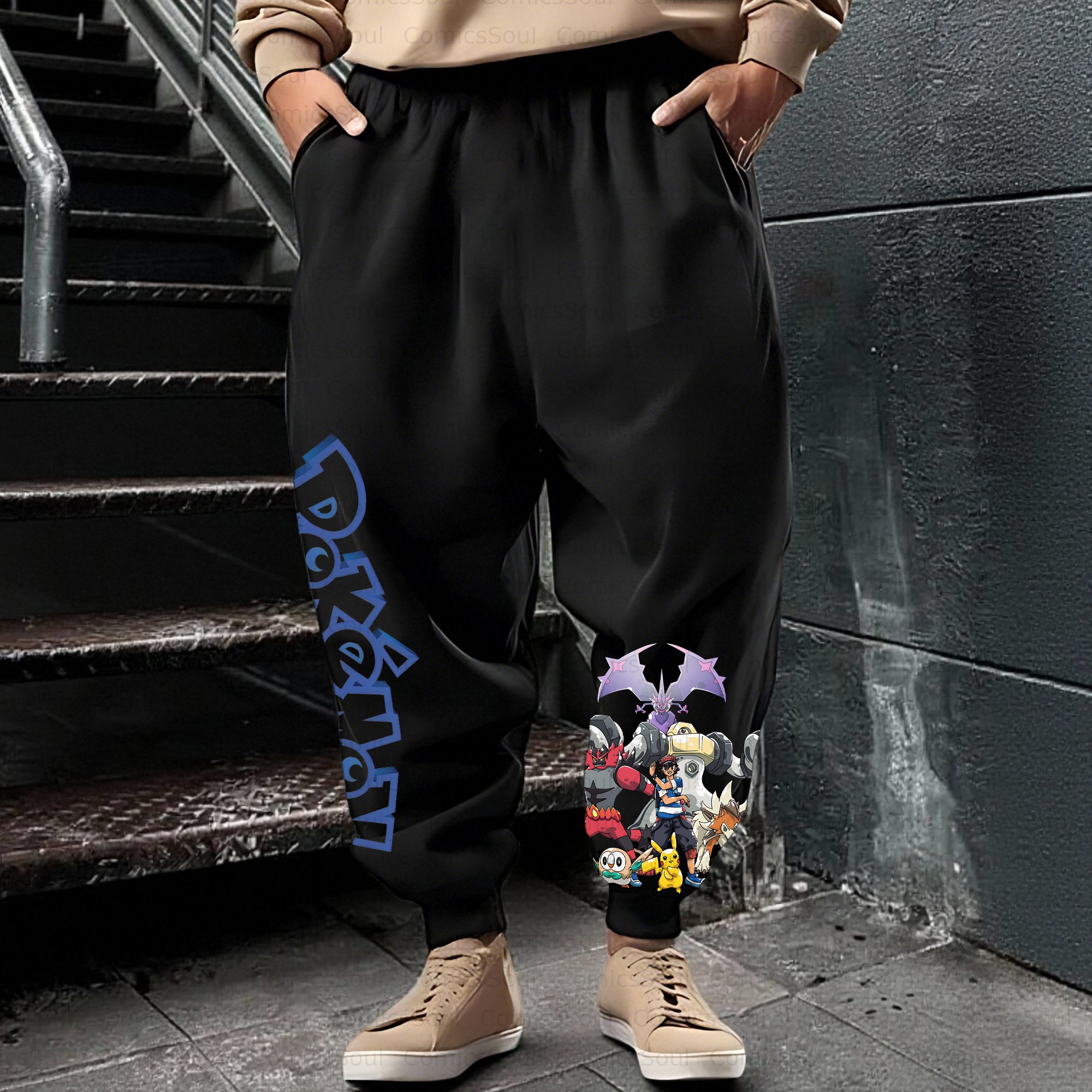 Unisex Casual Anime Streetwear Pant