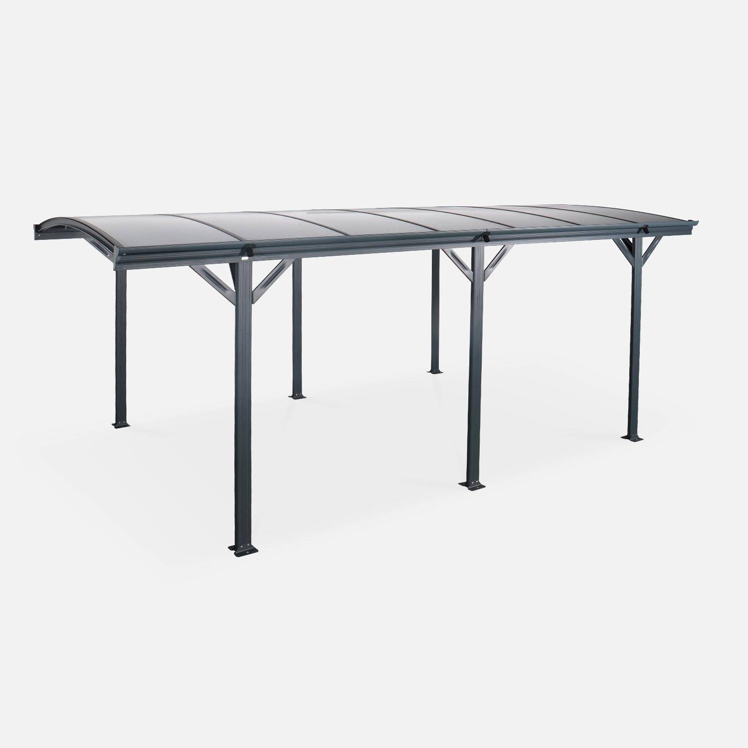 Le mans - Cochera con techo de aluminio y policarbonato de 15m²