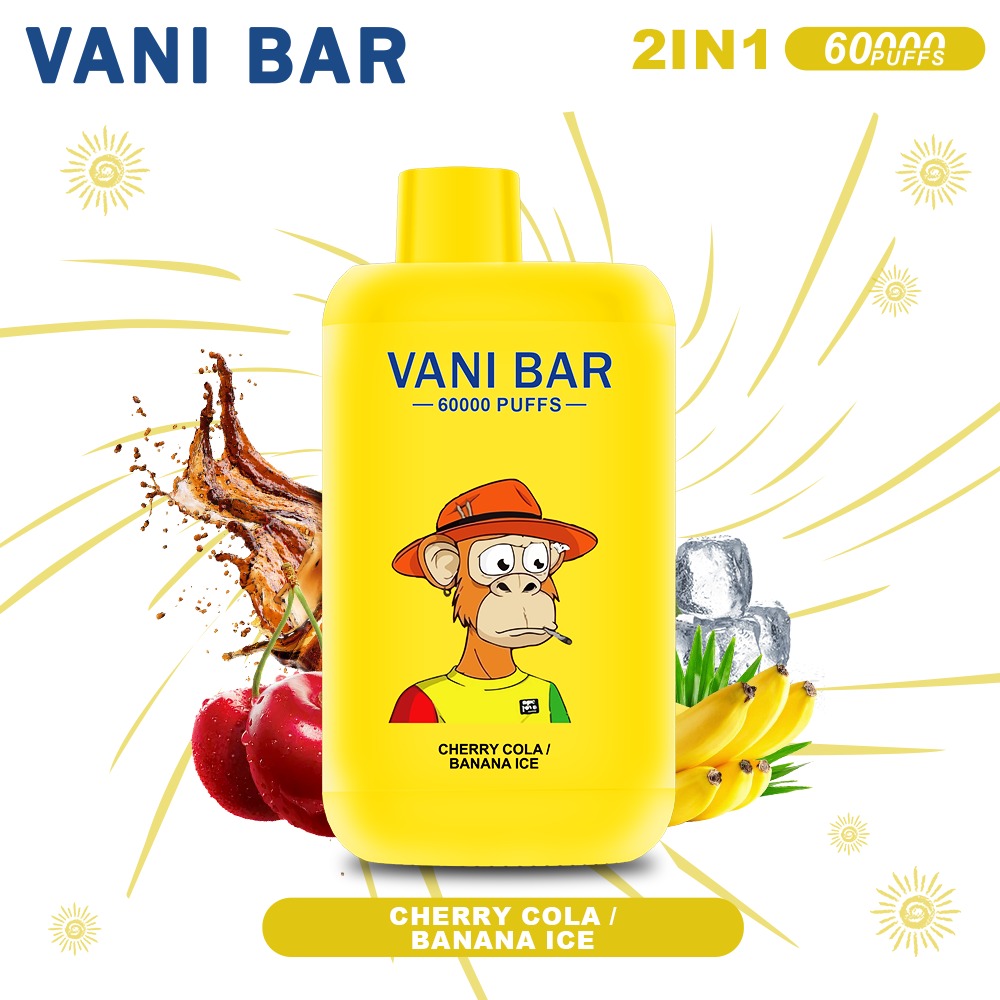 【VANI BAR】60000 PUFFS 2-in-1 CHERRY COLA/BANANA ICE