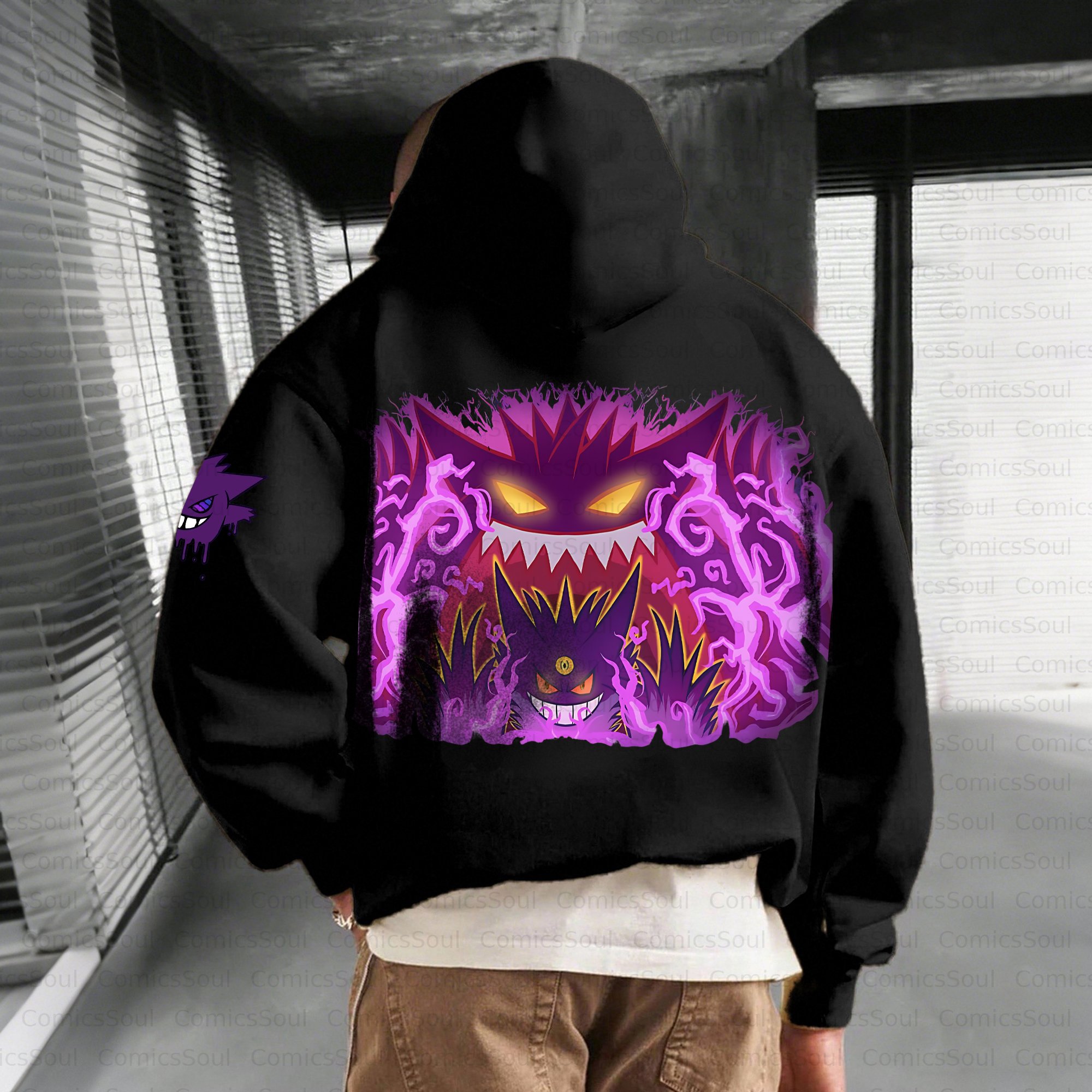 Unisex Anime Inspired Vintage Plush Hoodie
