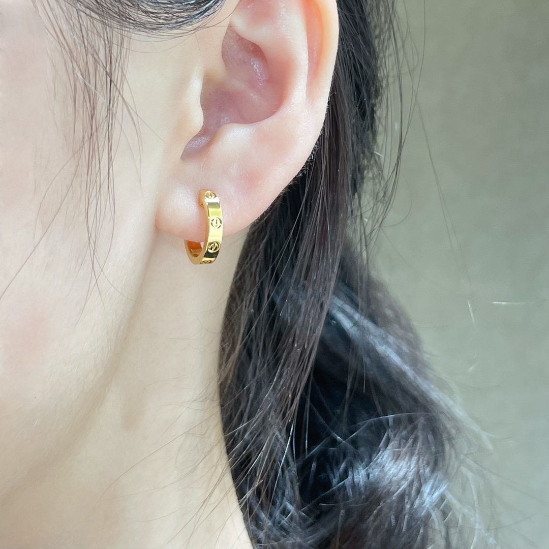 Cartier LOVE Half Hoop Earrings - Original Replica Club