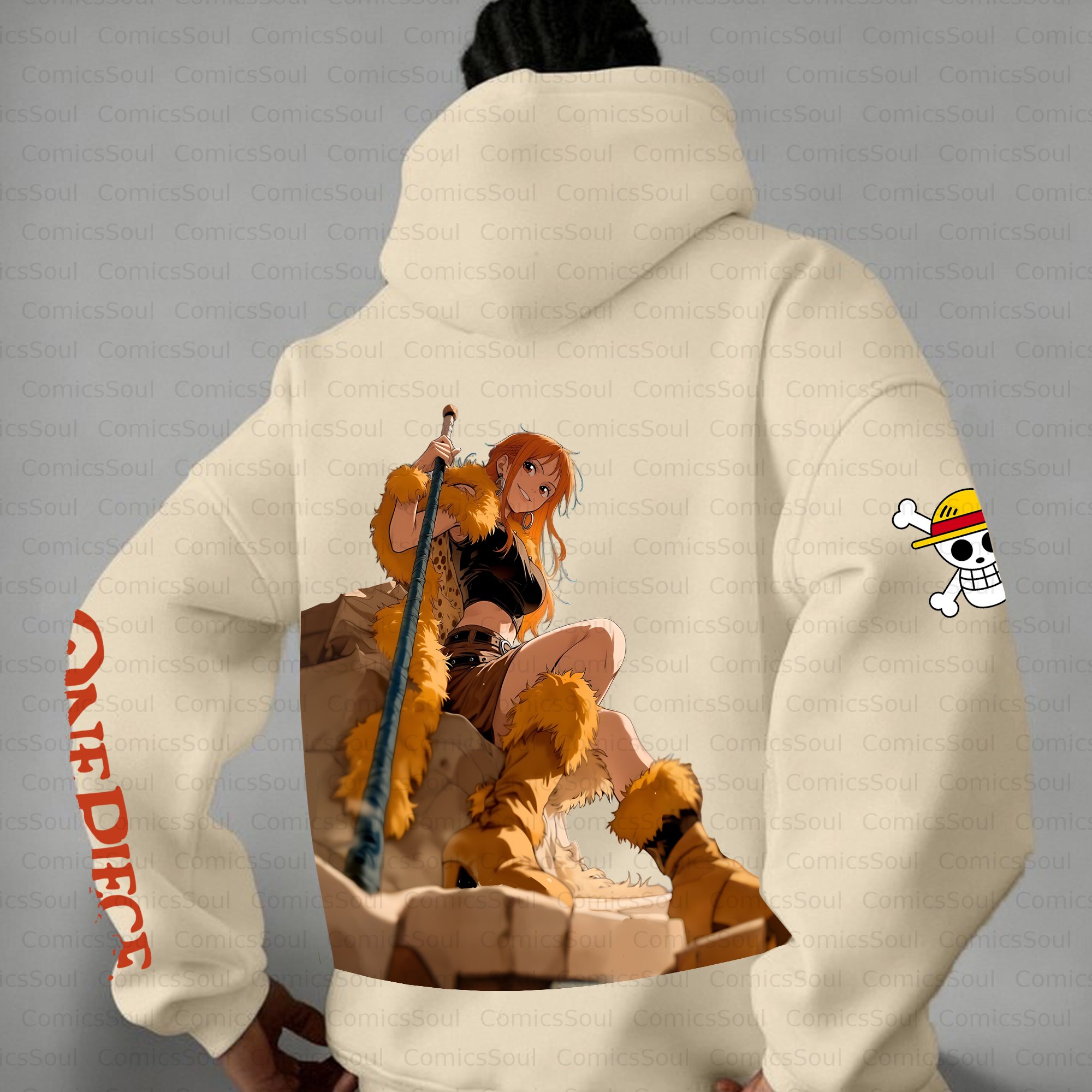 Unisex Anime Inspired Vintage Plush Hoodie