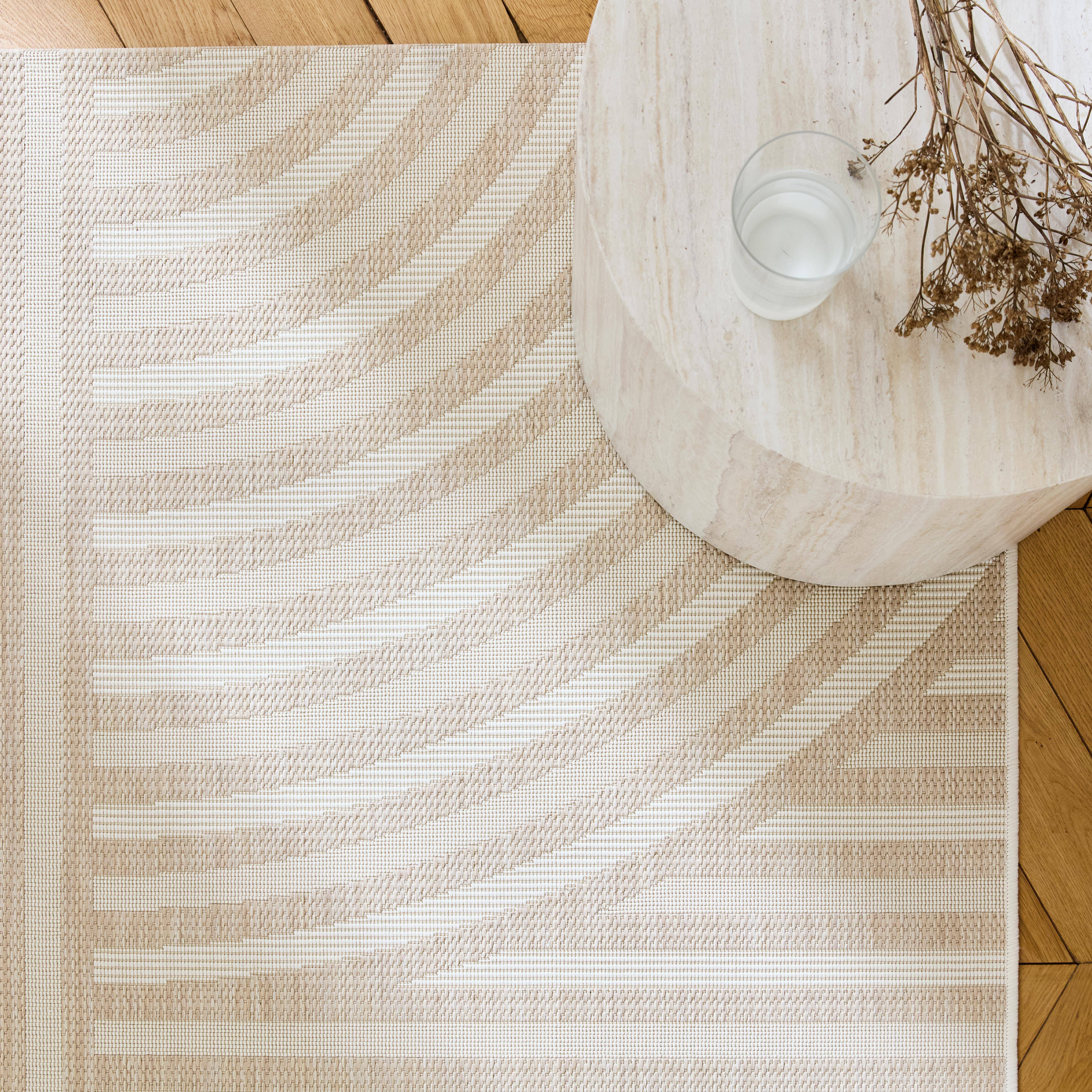 Bellamy - Alfombra interior/exterior diseño arcos beige