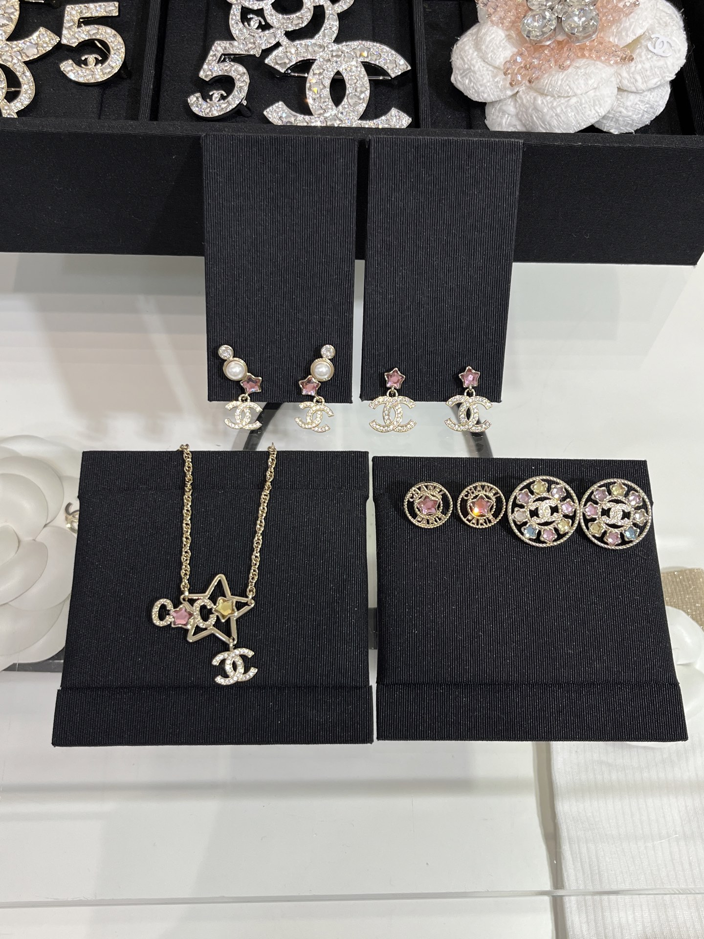 Chanel Rhinestone Star Coco CC Necklace - Original Replica Club