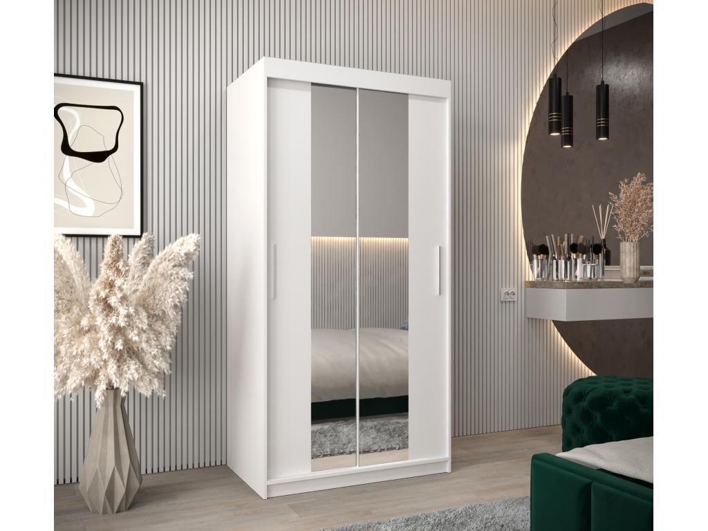 Armario Abodeia 1 de puertas correderas 200/100/62 2 puertas blanco/blanco