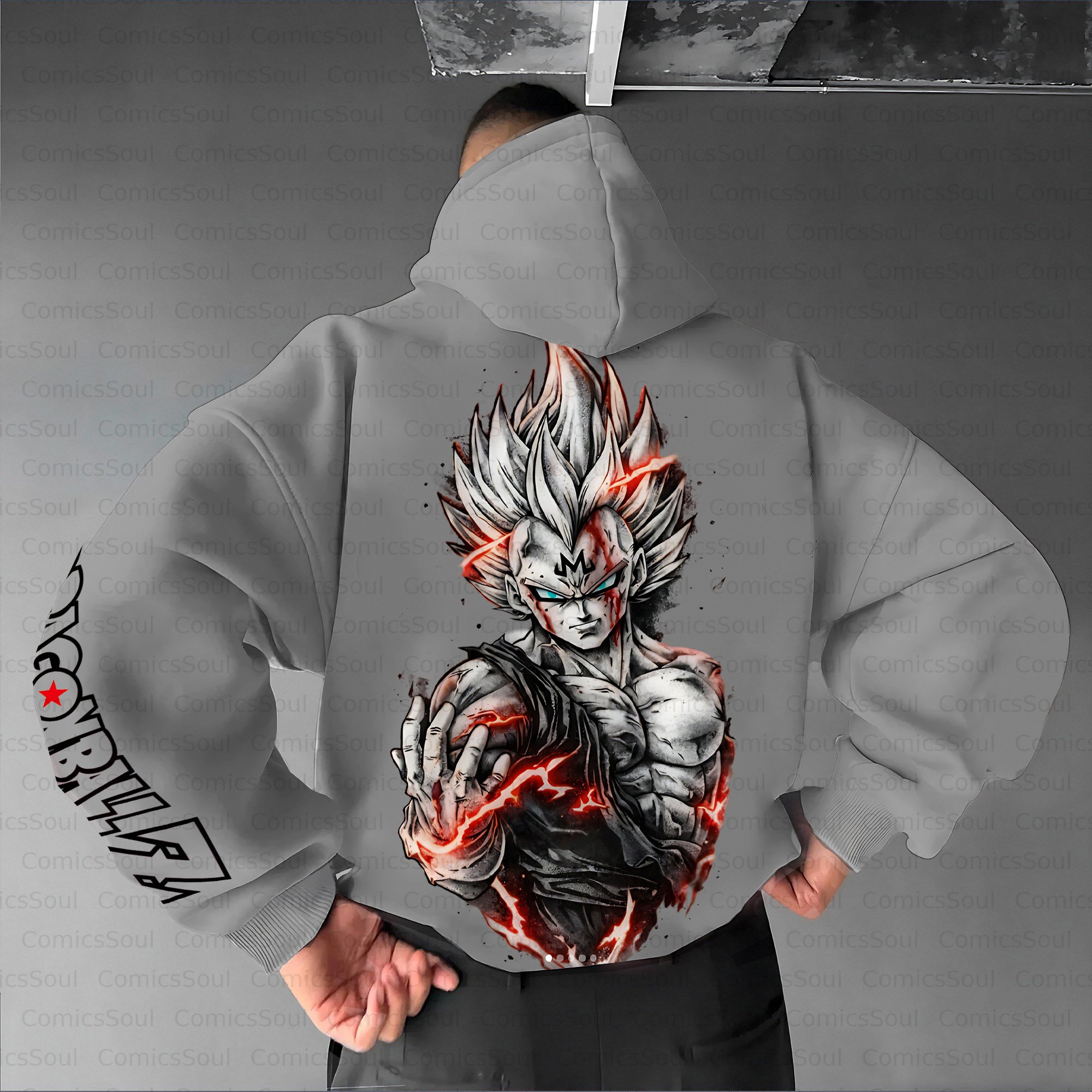 Unisex Anime Inspired Vintage Plush Hoodie