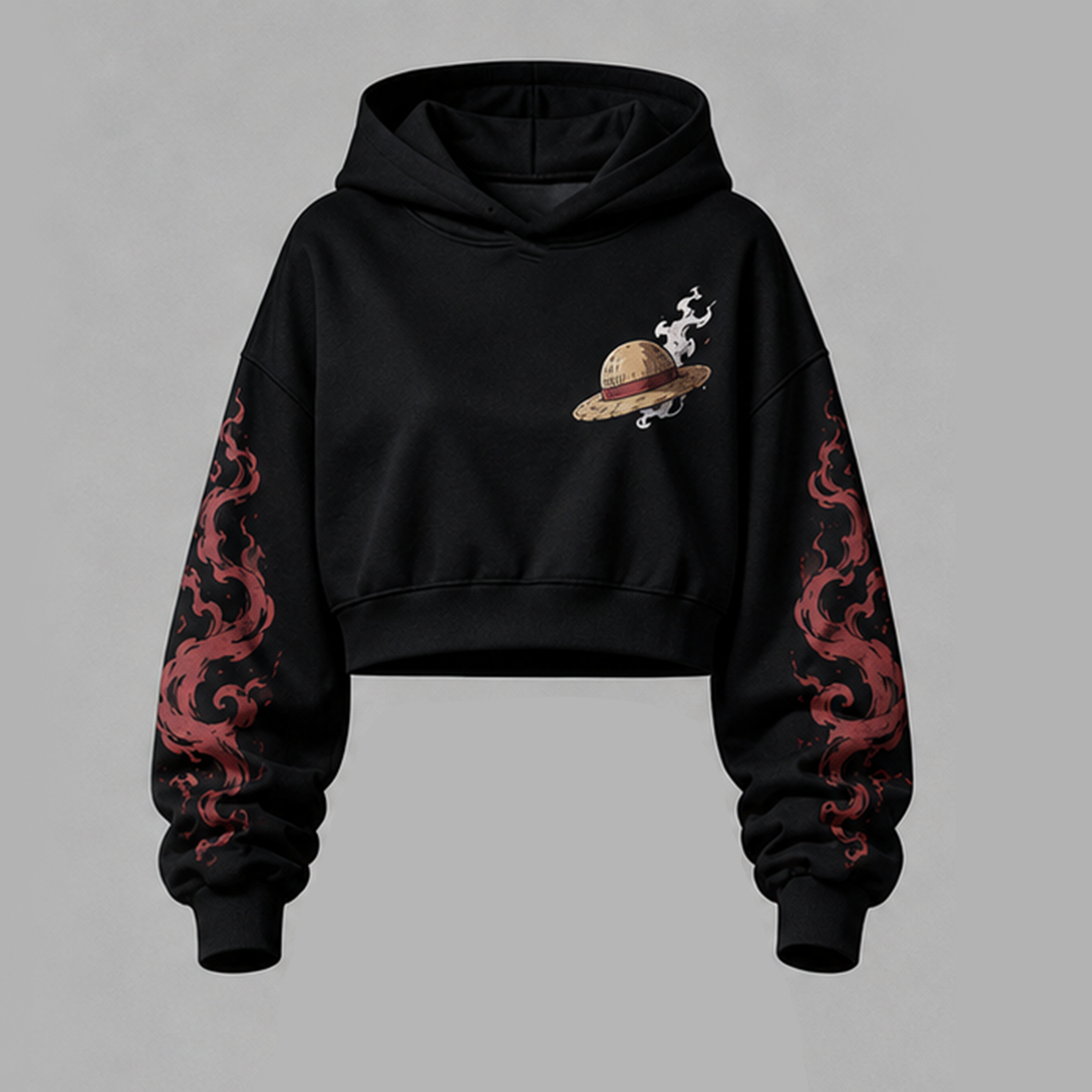 One Piece Cropped Long Sleeve Hoodie & High Waist Jogger Pants Two Piece TeeThreads Sustain the Scene with Custom Apparel