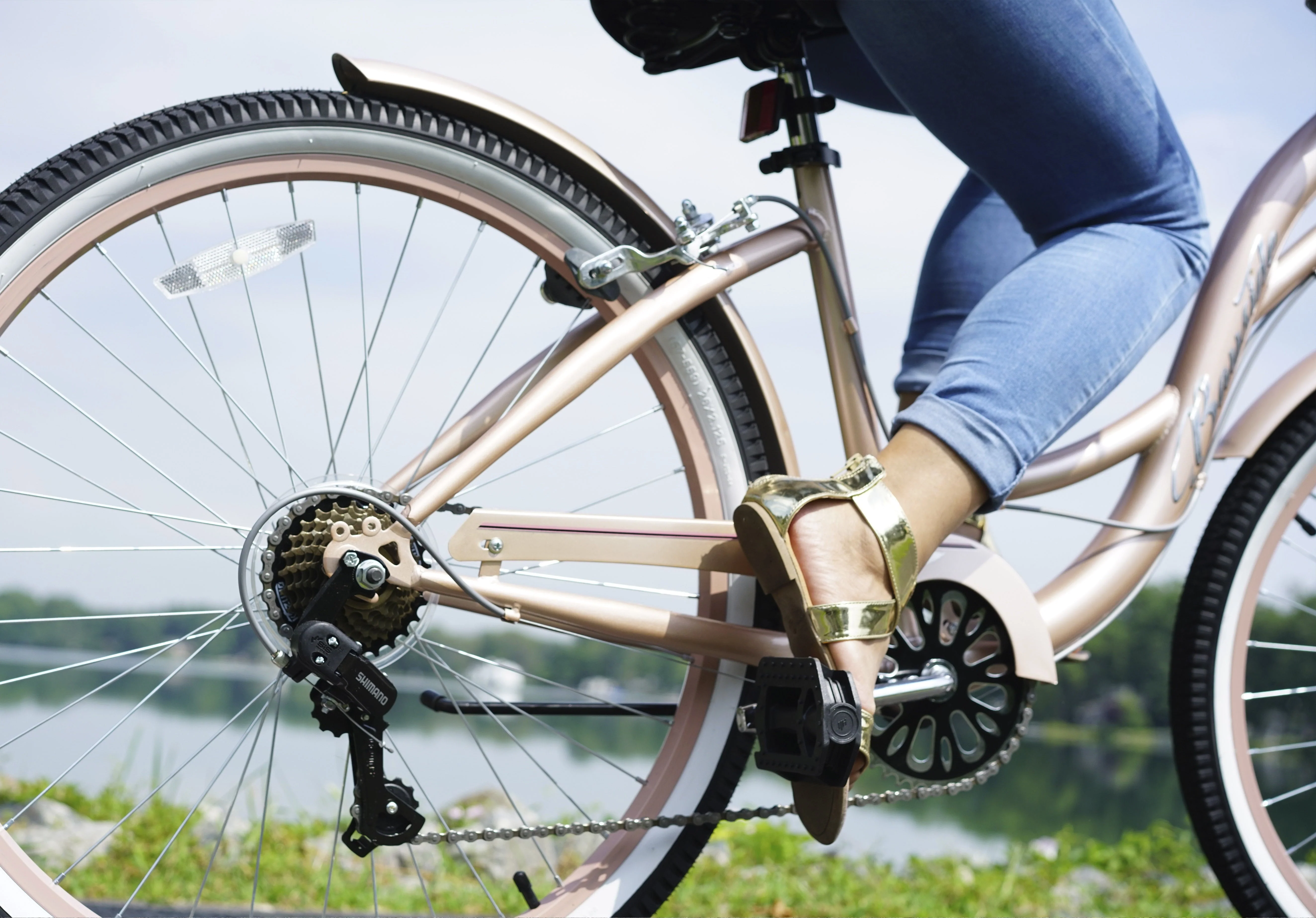 Kent 26 in. Bayside Women's Cruiser Bike, Rose Gold - Image 12
