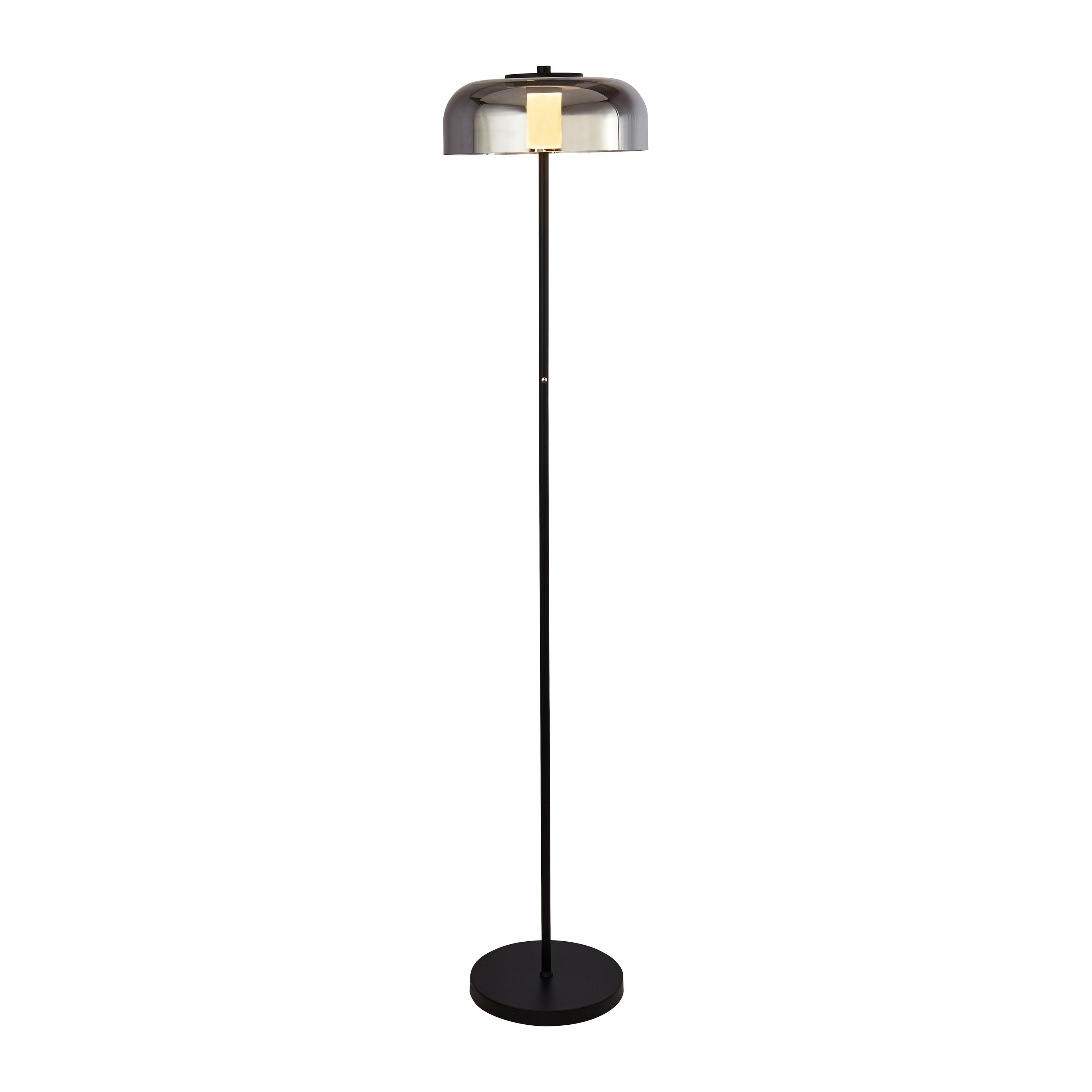 Searchlight Frisbee Vloerlamp - Zwart