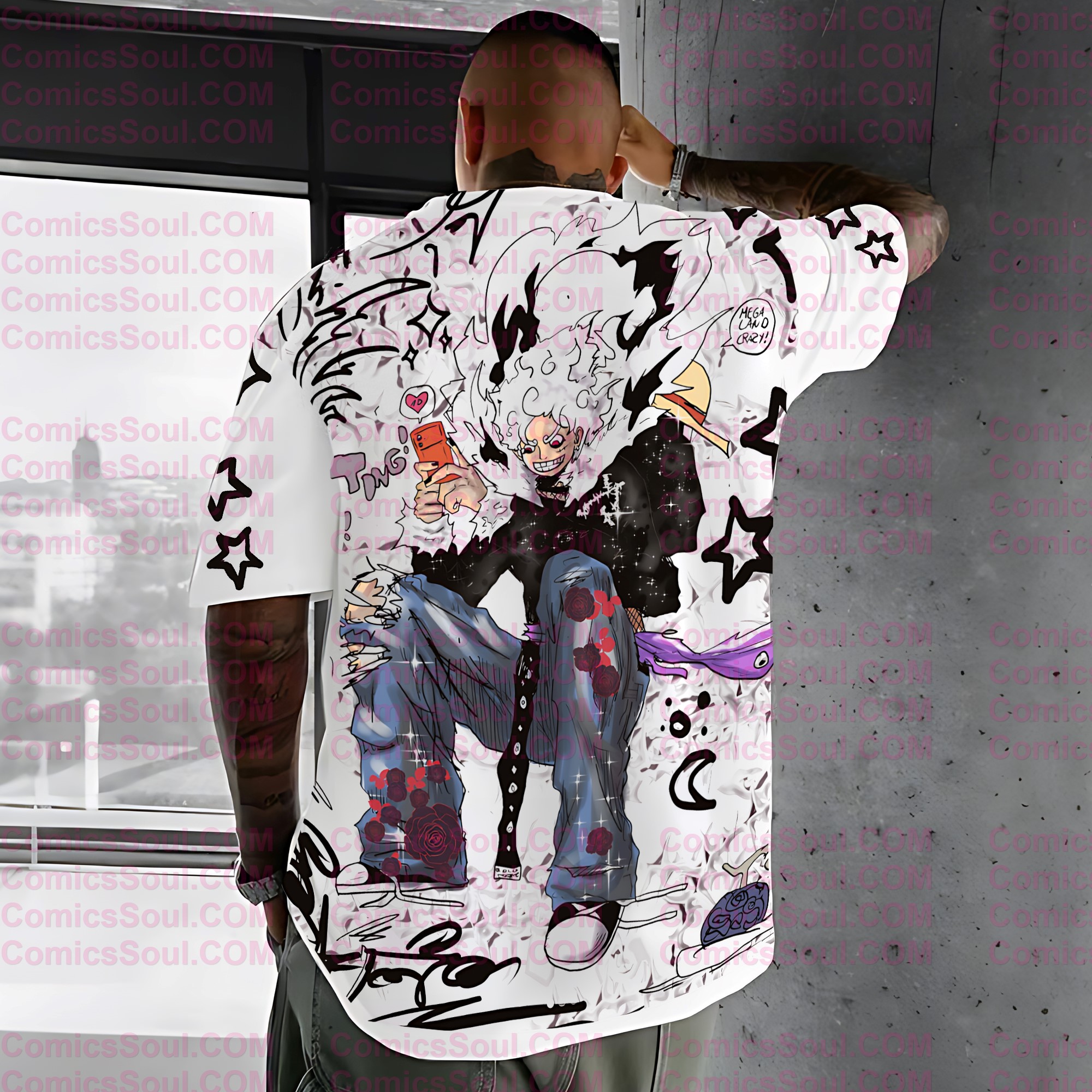 Unisex Anime Inspired Vintage T-Shirt