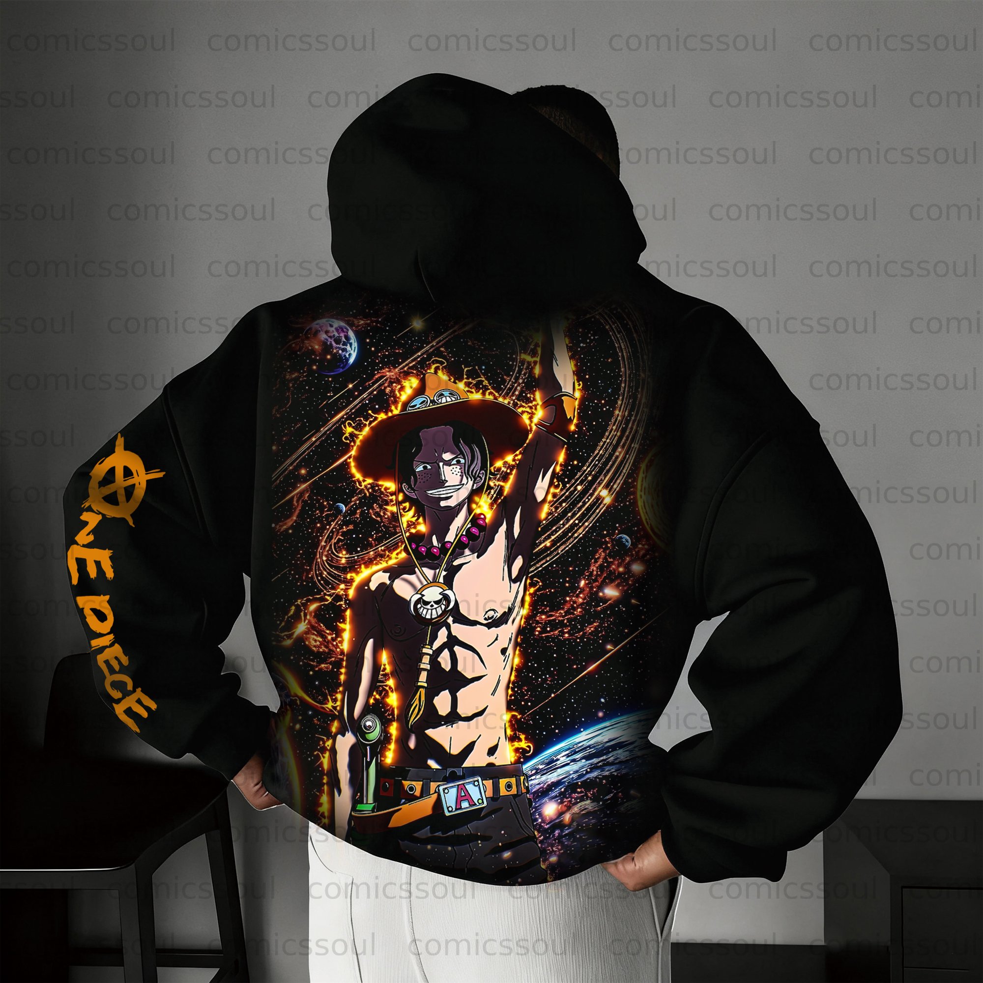 Unisex Anime Graphic Streetwear Vintage Plush Hoodie