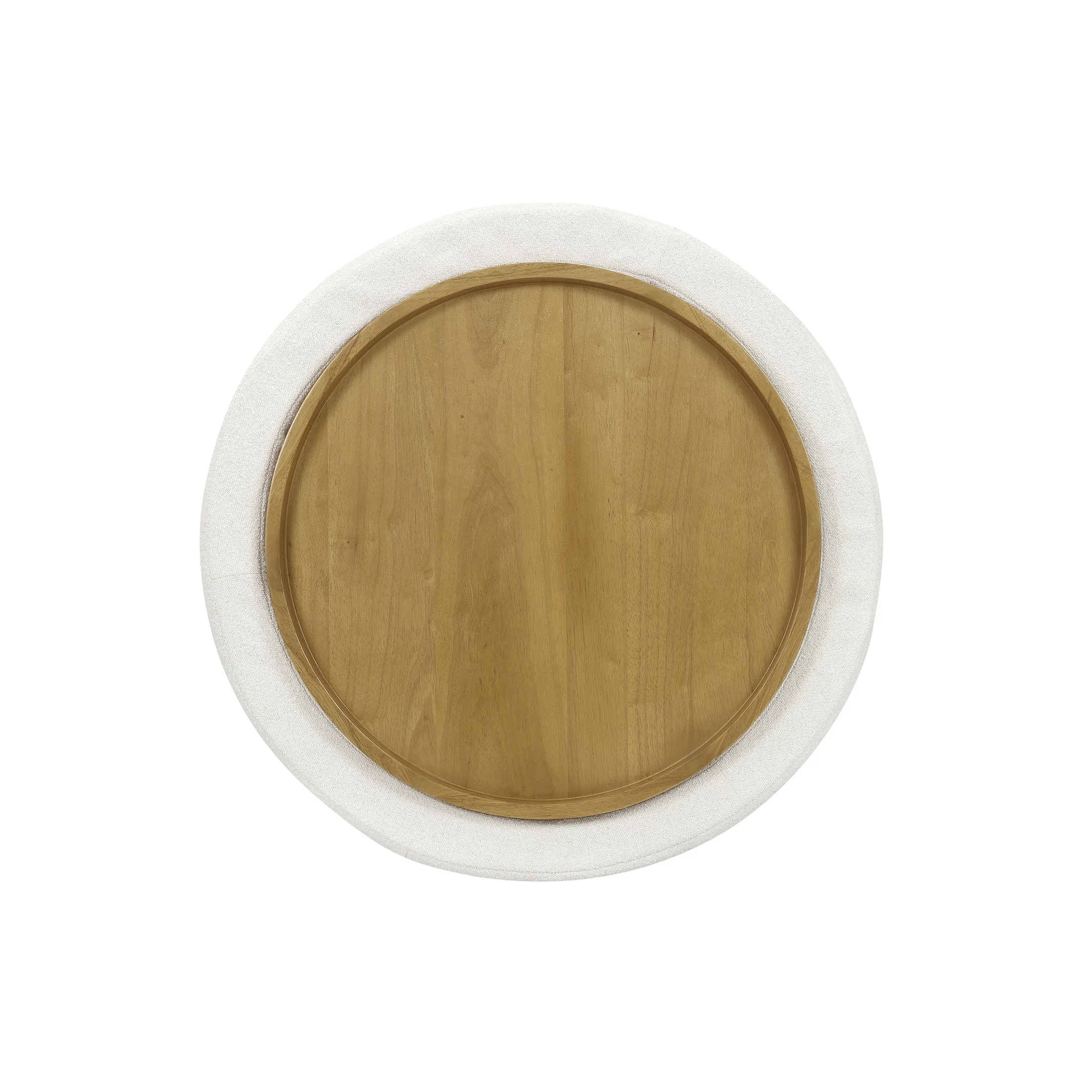 Beautiful Drew Stowaway Coffee Table with Storage by Drew Barrymore, Cream - Image 9
