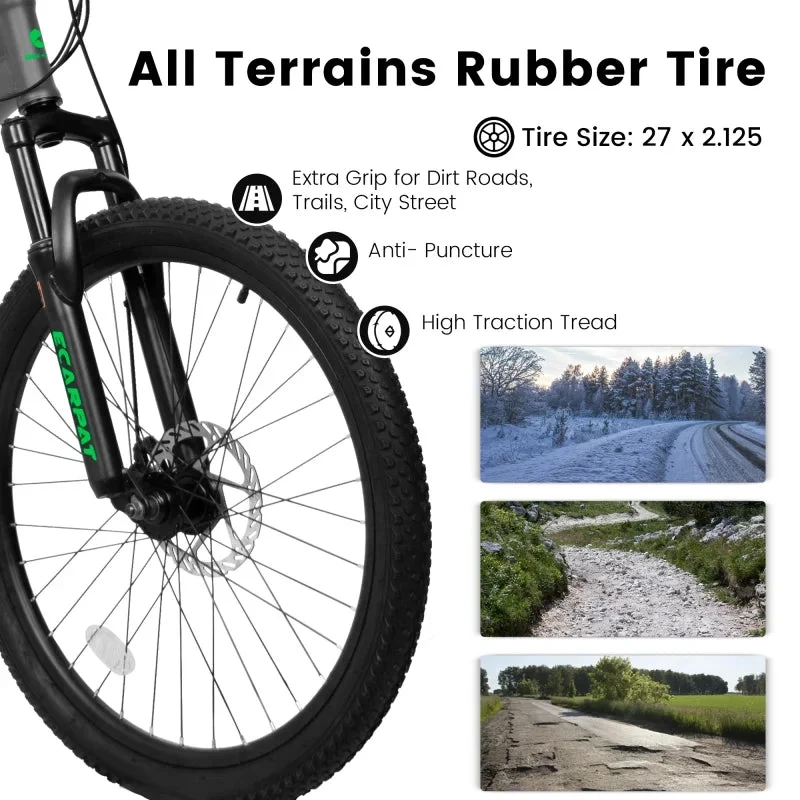 27.5 Inch Full Suspension Mountain Bike With Front And Rear Dual Shock Absorbers, Mechanical Disc Brakes, 21-Speed - A2760 - Image 12 27.5 Inch Full Suspension Mountain Bike With Front And Rear Dual Shock Absorbers, Mechanical Disc Brakes, 21-Speed - A2760 - Image 12