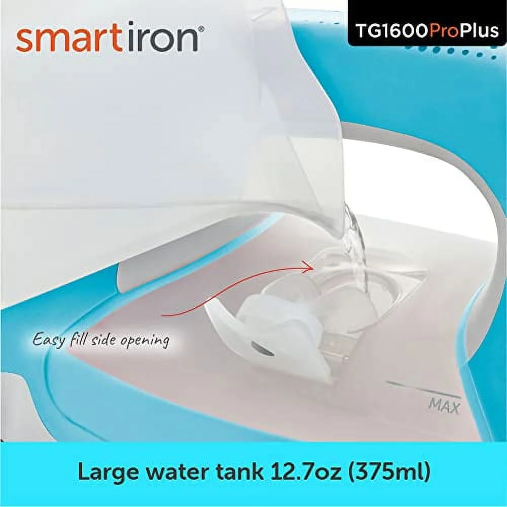 Oliso Pro Plus Ceramic-Coated Steam Iron, Blue - Image 6