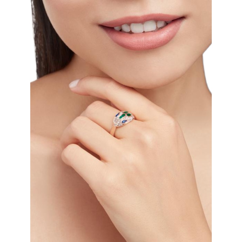 Replicate Serpenti Seduttori gilded snake ring(1:1 replica) - Original Replica Club