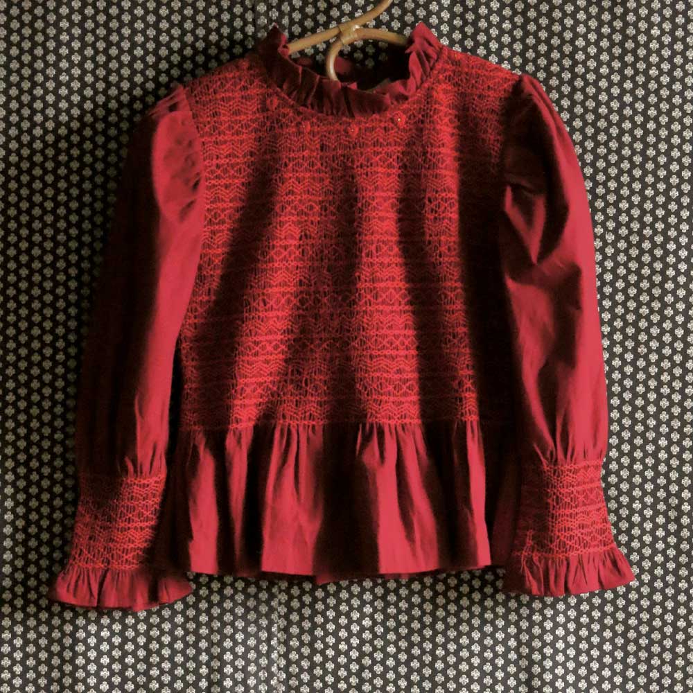 Suranné - Blouse Main - Rouge Vin