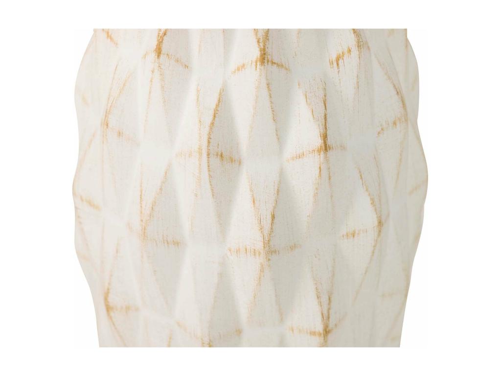 Lampara Sobremesa Ceramica Beige 30x30x49 Cm