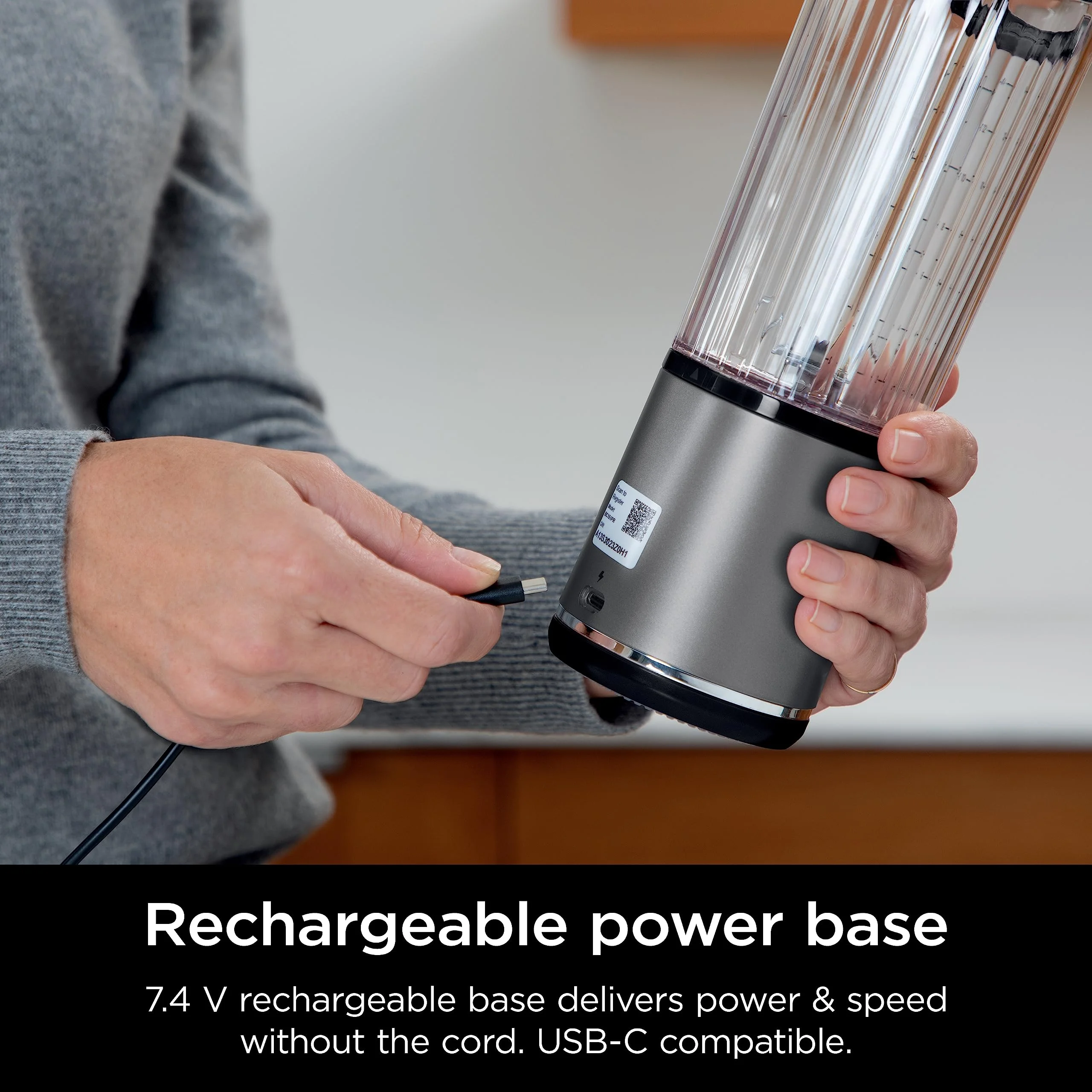 Ninja Blast Portable Blender, Cordless, 18oz. Vessel, Personal Blender for Shakes & Smoothies, BPA Free, Leakproof Lid & Sip Spout, USB-C Rechargeable, Dishwasher Safe Parts, Metallic Purple, - Image 50