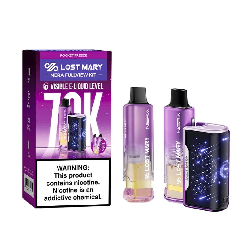 Lost Mary Nera Fullview 70K Disposable Vape Kit 24ml 5% (70000 Puffs)