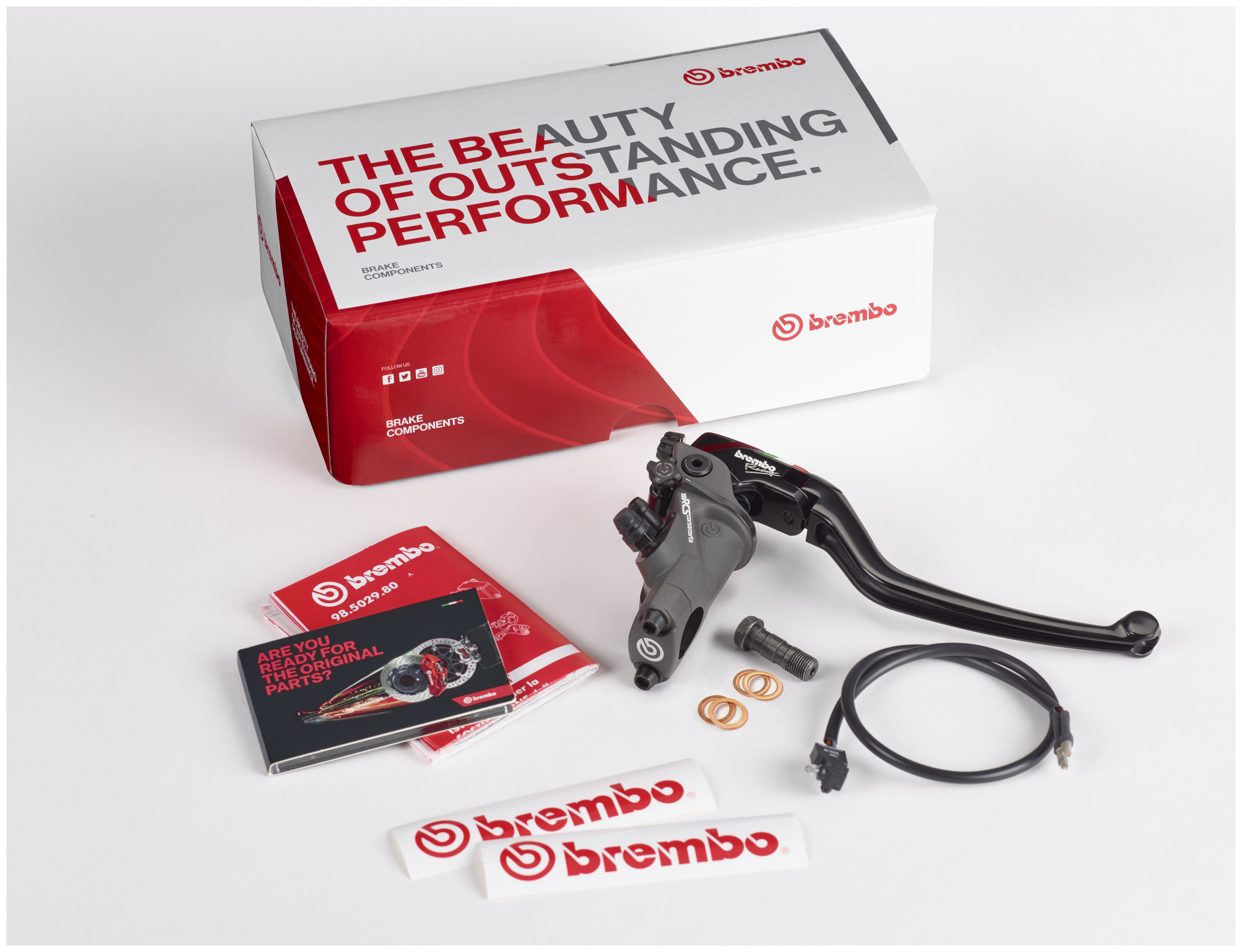 SportsBikeShop Brembo 19RCS Corsa Corta Brake Master Cylinder