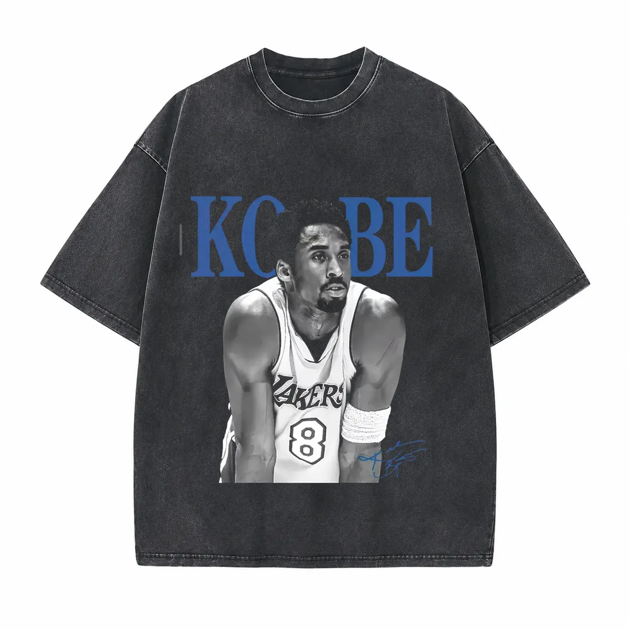 Basketball Mamba Printed Unisex Washed T-Shirt