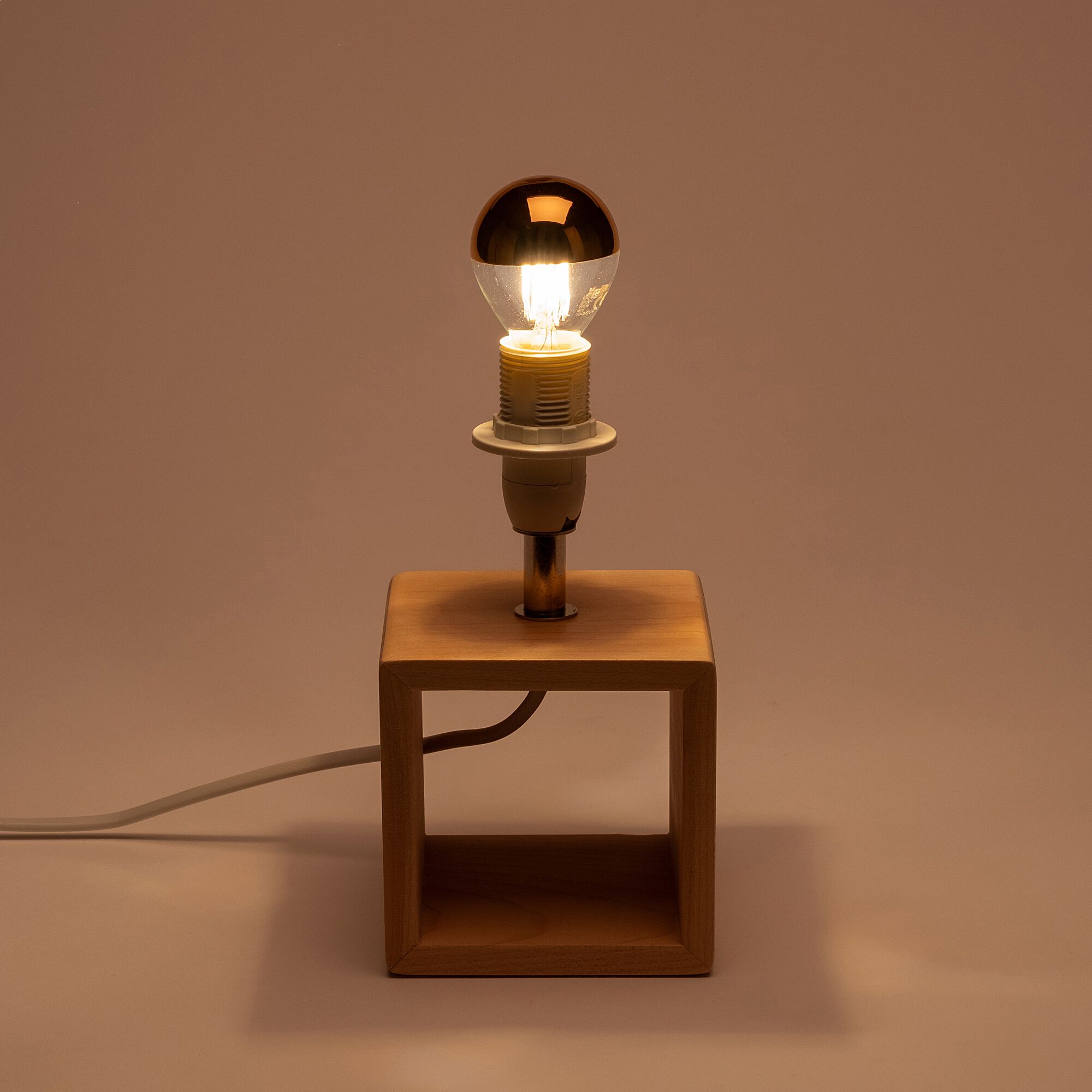 GOLDY - Ampoule filament LED globe D4,5cm culot E14 bicolore - doré métallisé