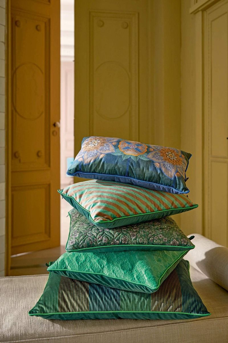 Cushion Block Stripes Green