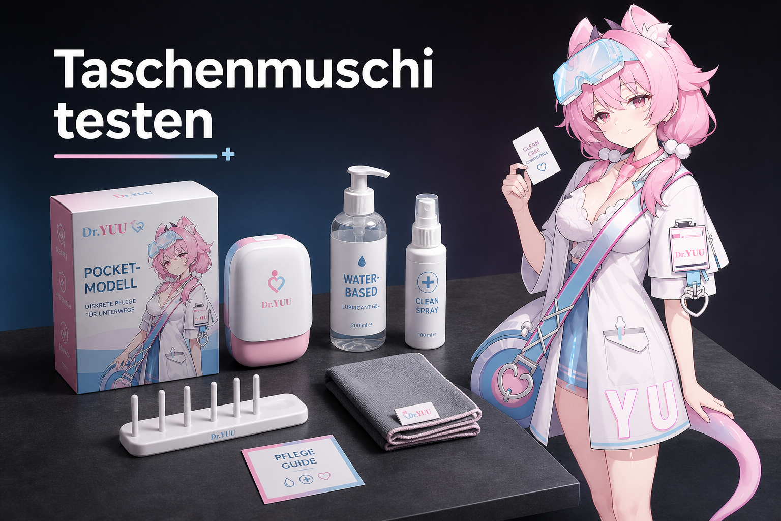 Taschenmuschi testen: manuelle Dr.YUU Modelle, Pflegezubehör und Kaufkriterien