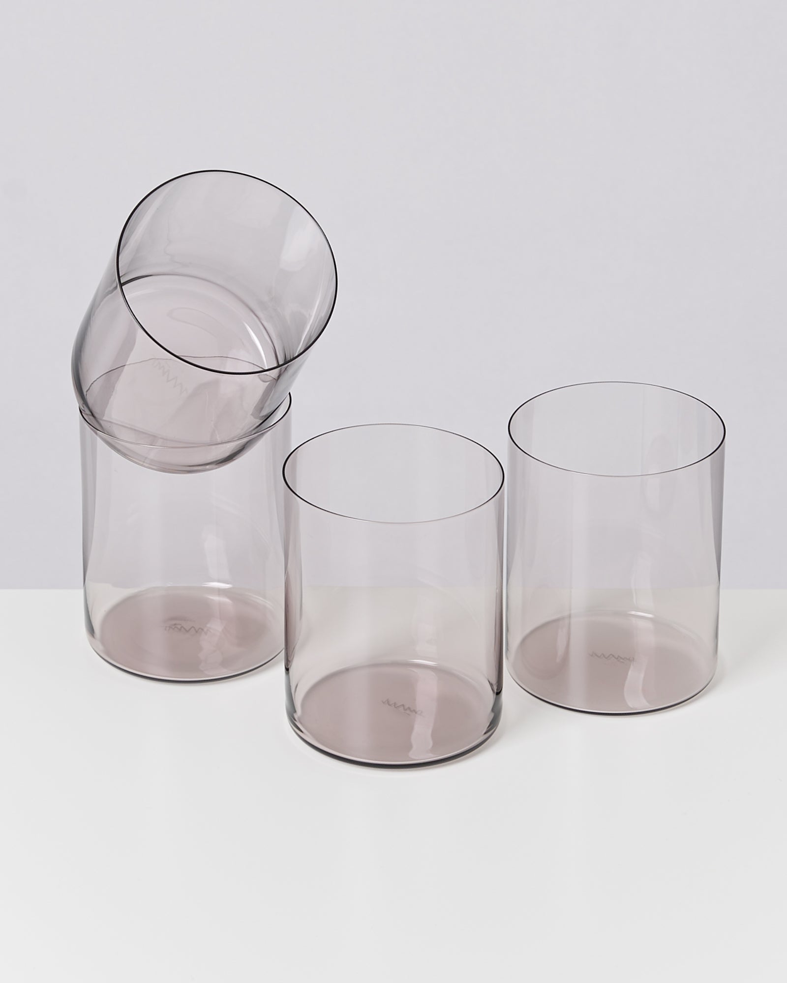 Joia Glas groß grau 4er-Set