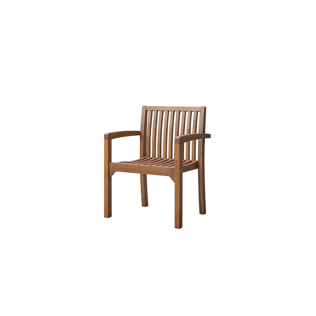 Tikamoon - Pilar - Set van 2 tuinstoelen met armleuning in massief ac…