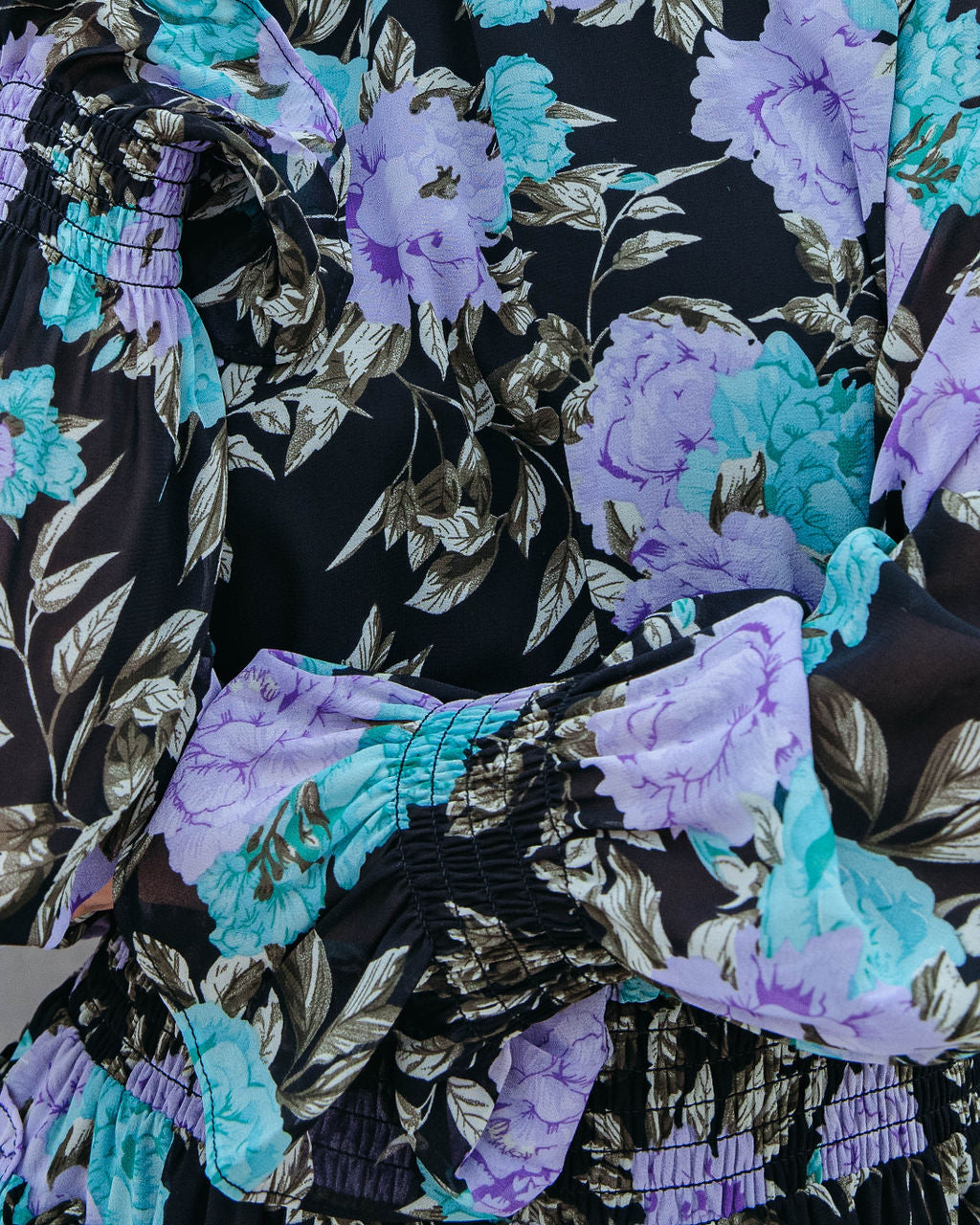 Maddox Floral Asymmetrical Midi Dress - Se7enfashion