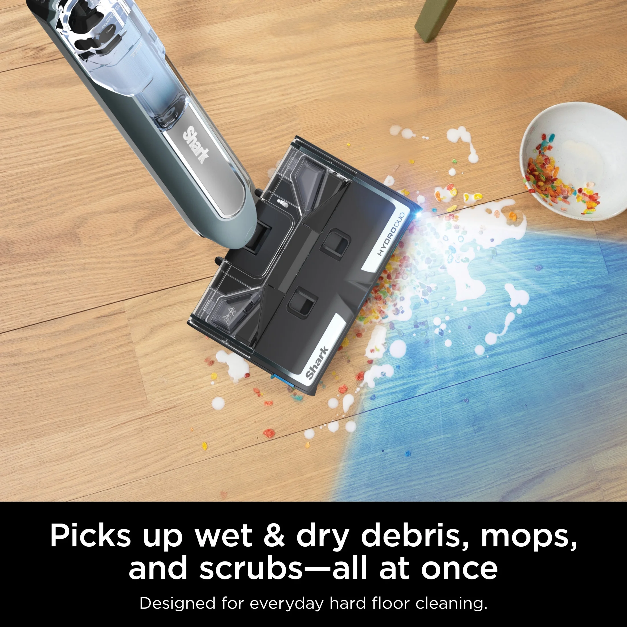 Shark? HydroDuo with Dirt-Reveal Technology, Cordless, Hard Floor Cleaning System, Wet & Dry Debris Pickup, Mop & Scrubs All at Once, Hardwood, Tile, Laminate Floors, WW200 - Image 4