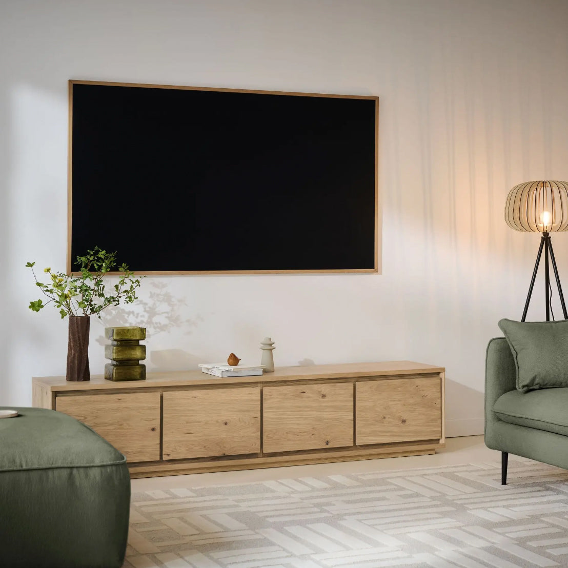 by fonQ Frond Tv-meubel B 203 cm - Eiken