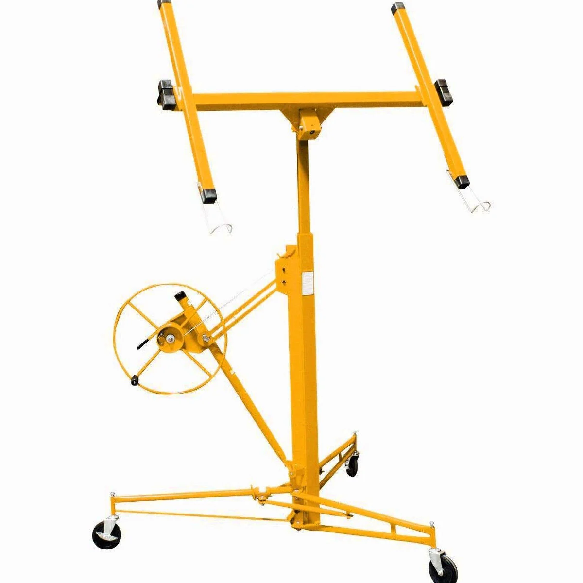 Stark USA Drywall Lift 11' Yellow Rolling Sheetrock Panel Hoist Jack - 65044 - Image 2 Stark USA Drywall Lift 11' Yellow Rolling Sheetrock Panel Hoist Jack - 65044 - Image 2